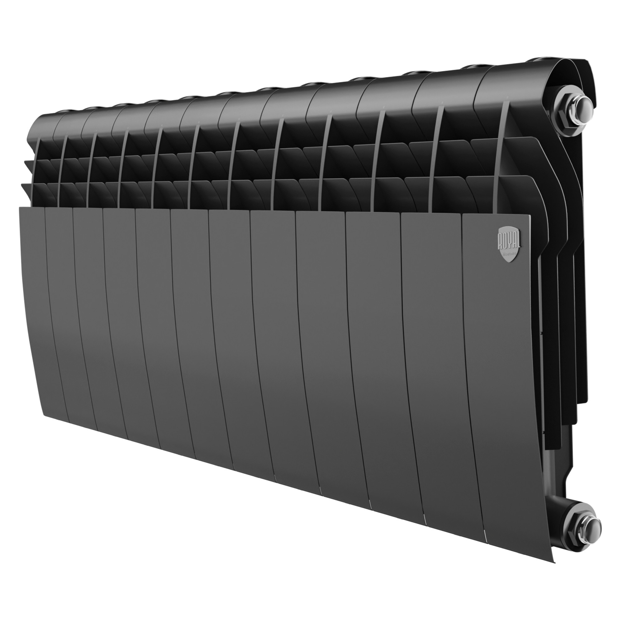 Радиатор биметаллический Royal Thermo BILINER B 350 Чёрный — 12 секц.