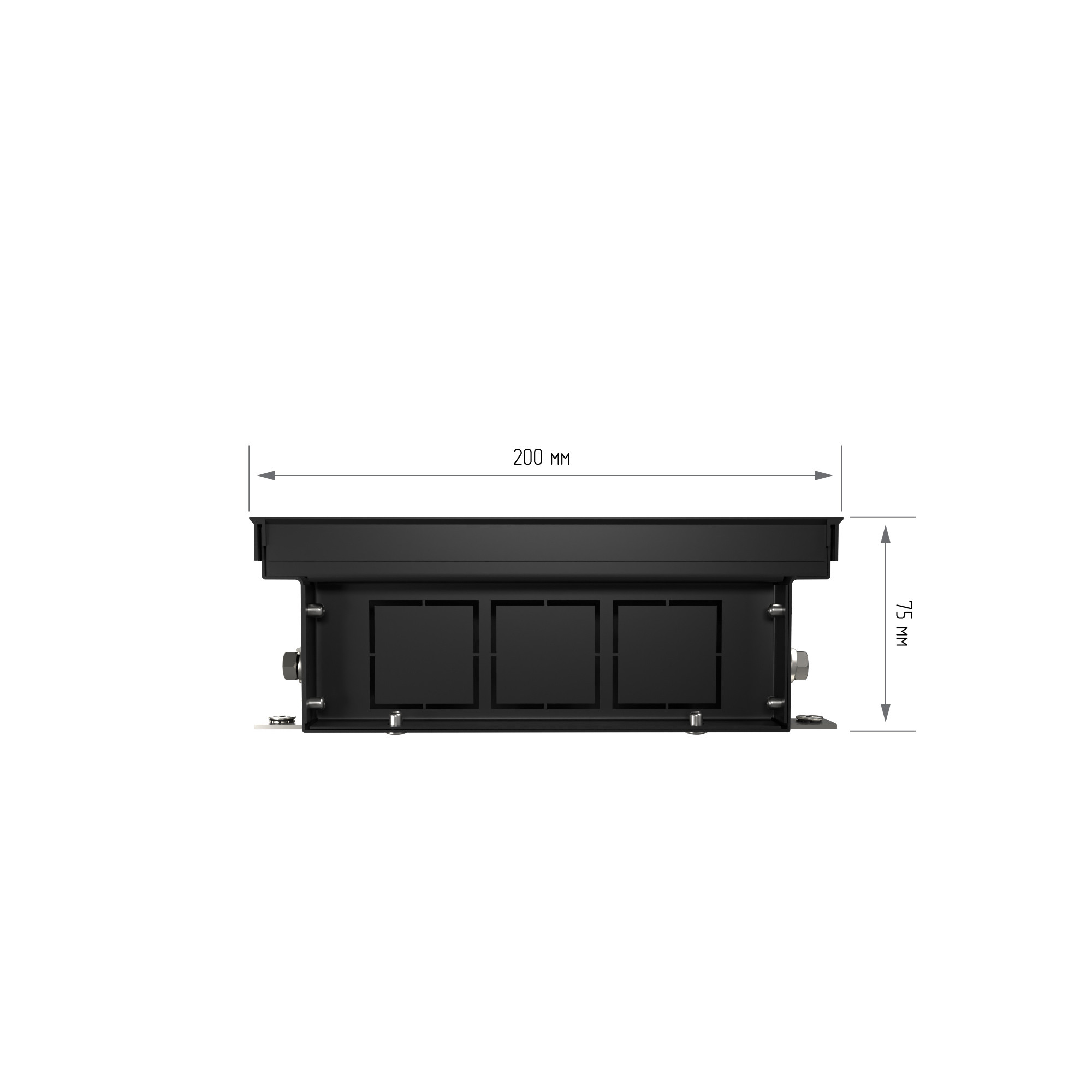 Конвектор внутрипольный Royal Thermo ATRIUM-75/200/1000-DG-U-BL — изображение 3