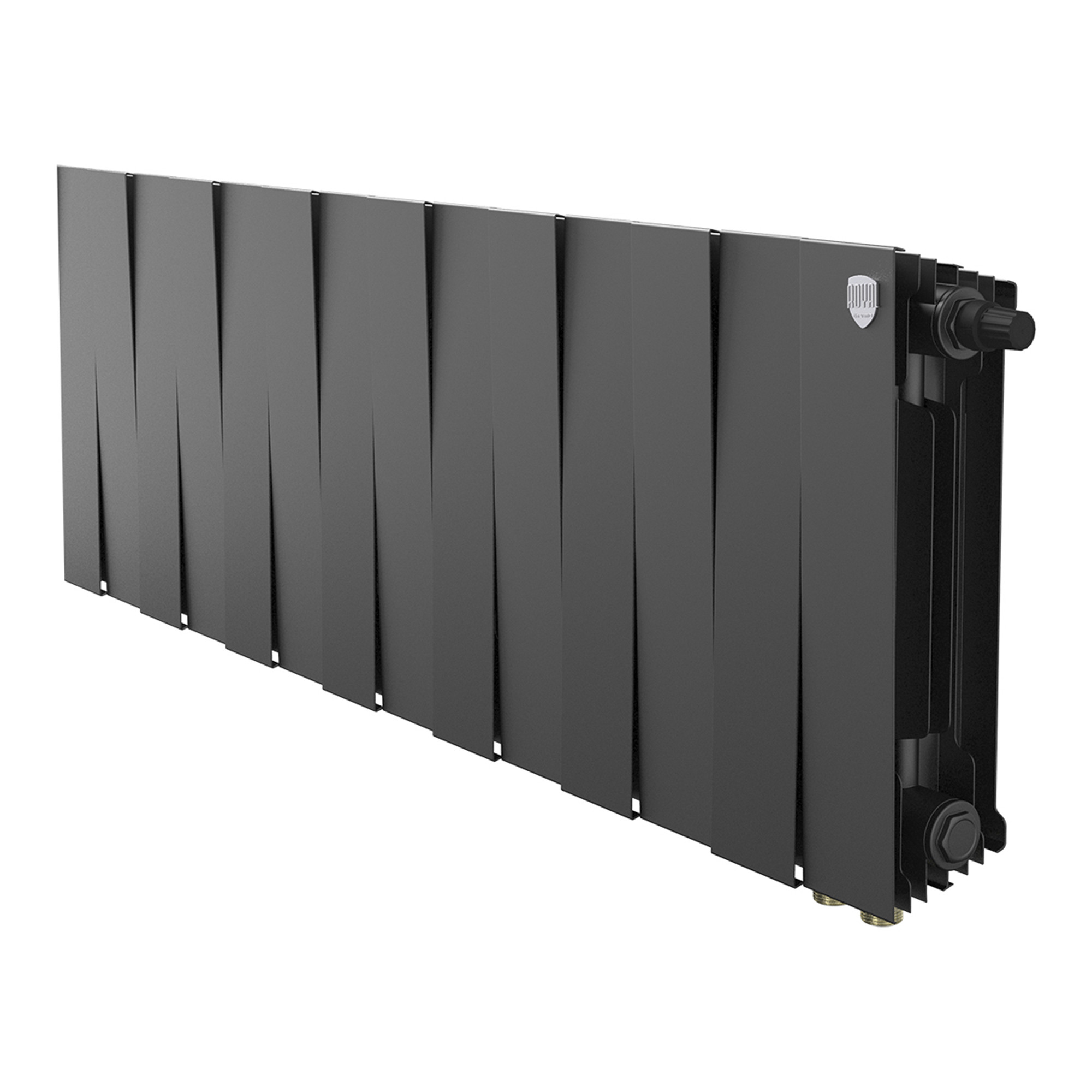 Радиатор биметаллический Royal Thermo PianoForte 300 Чёрный VR80 — 14 секц.