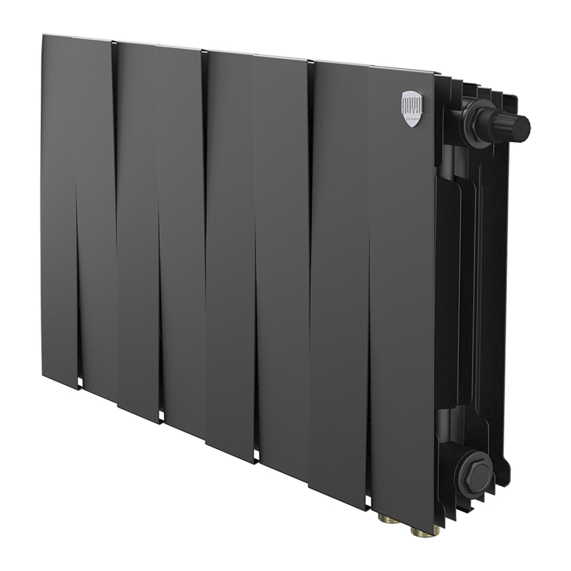 Радиатор биметаллический Royal Thermo PianoForte 300 Чёрный VR80 — 8 секц.