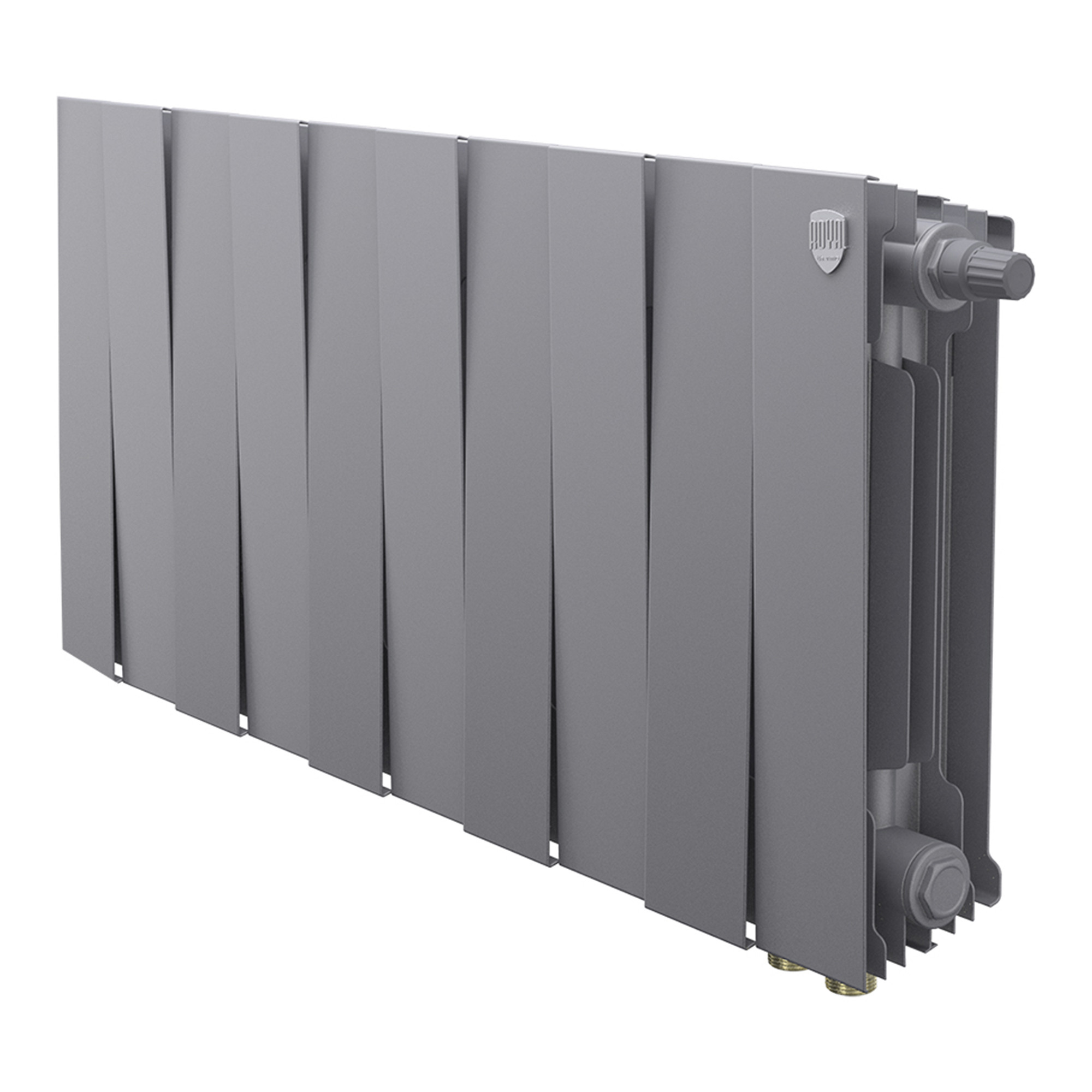 Радиатор биметаллический Royal Thermo PianoForte 300 Серебристый VR80 — 10 секц.