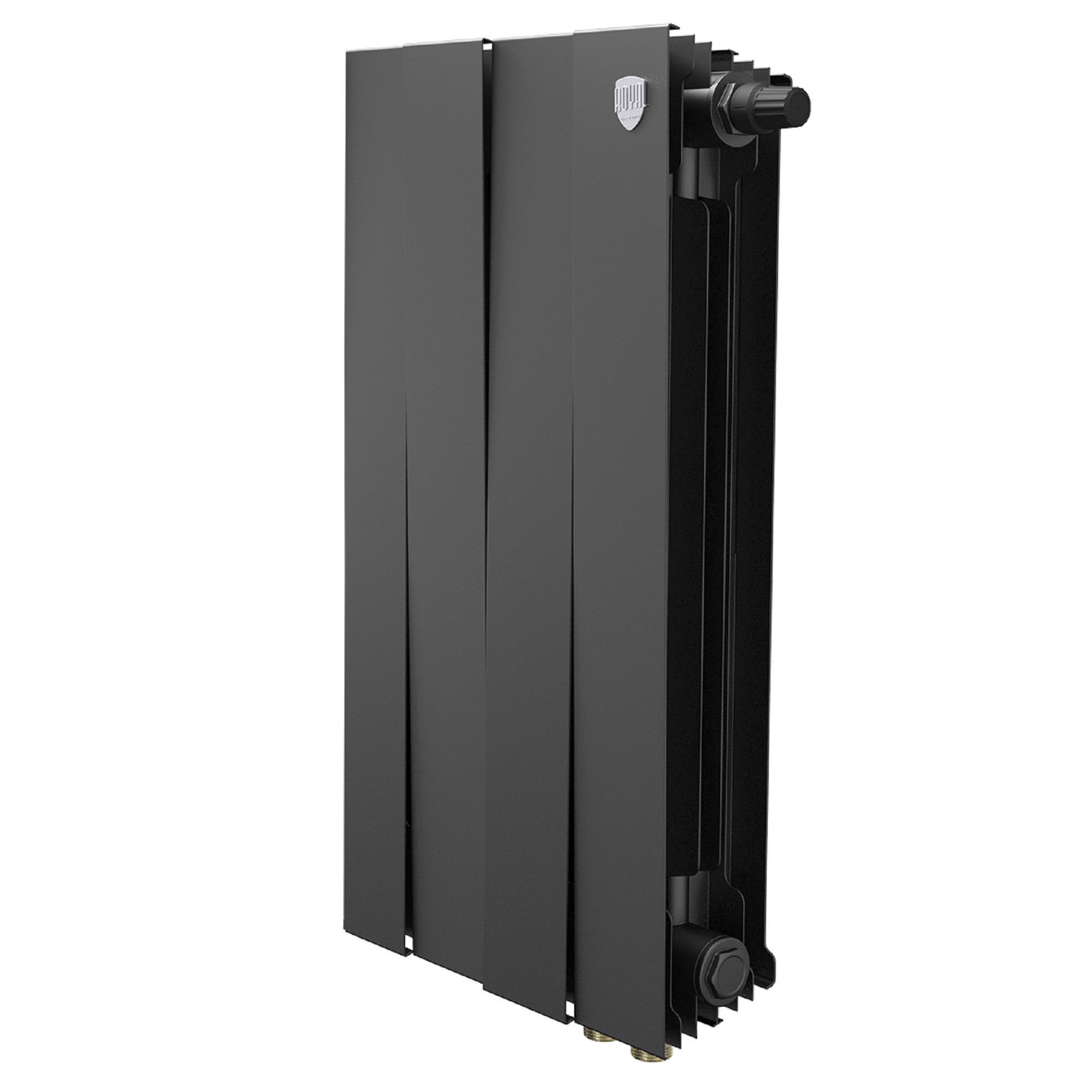Радиатор биметаллический Royal Thermo PianoForte 500 Чёрный VR80 — 4 секц.