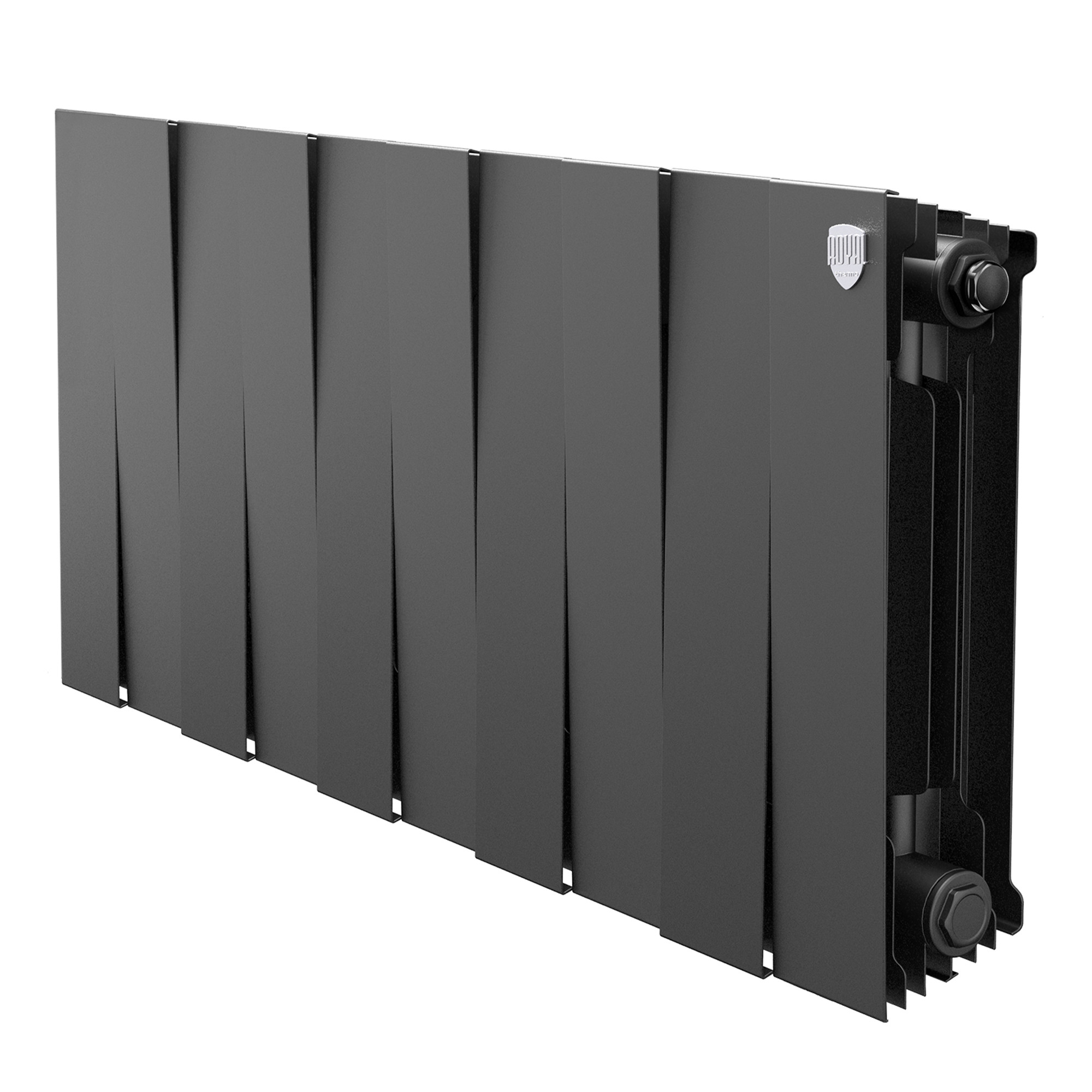 Радиатор биметаллический Royal Thermo PianoForte 300 Чёрный — 10 секц.