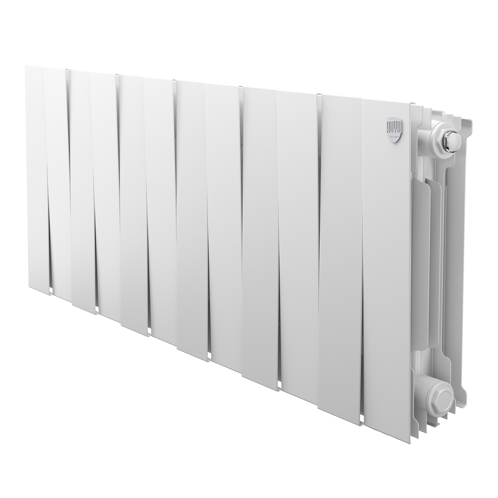 Радиатор биметаллический Royal Thermo PianoForte 300 Белый — 12 секц.