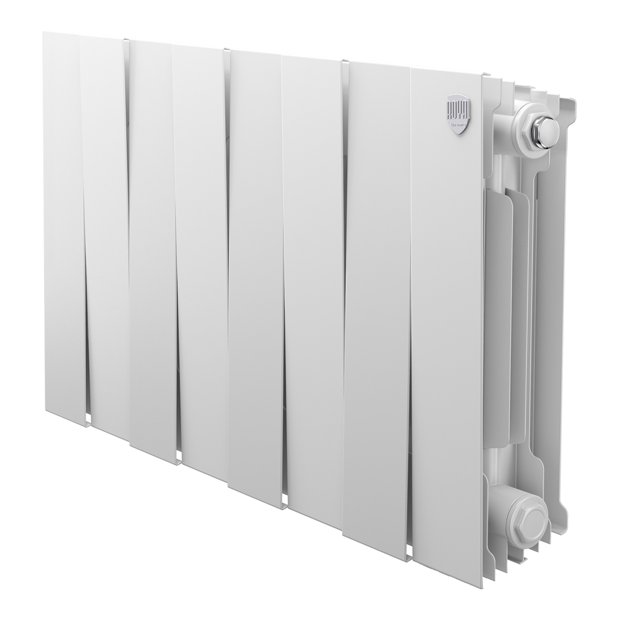 Радиатор биметаллический Royal Thermo PianoForte 300 Белый — 8 секц.
