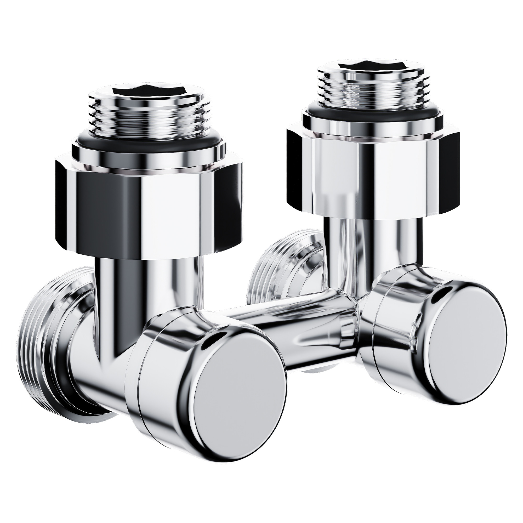 Узел нижнего подключения Royal Thermo Design угловой 1/2″х3/4″ EK (хром)