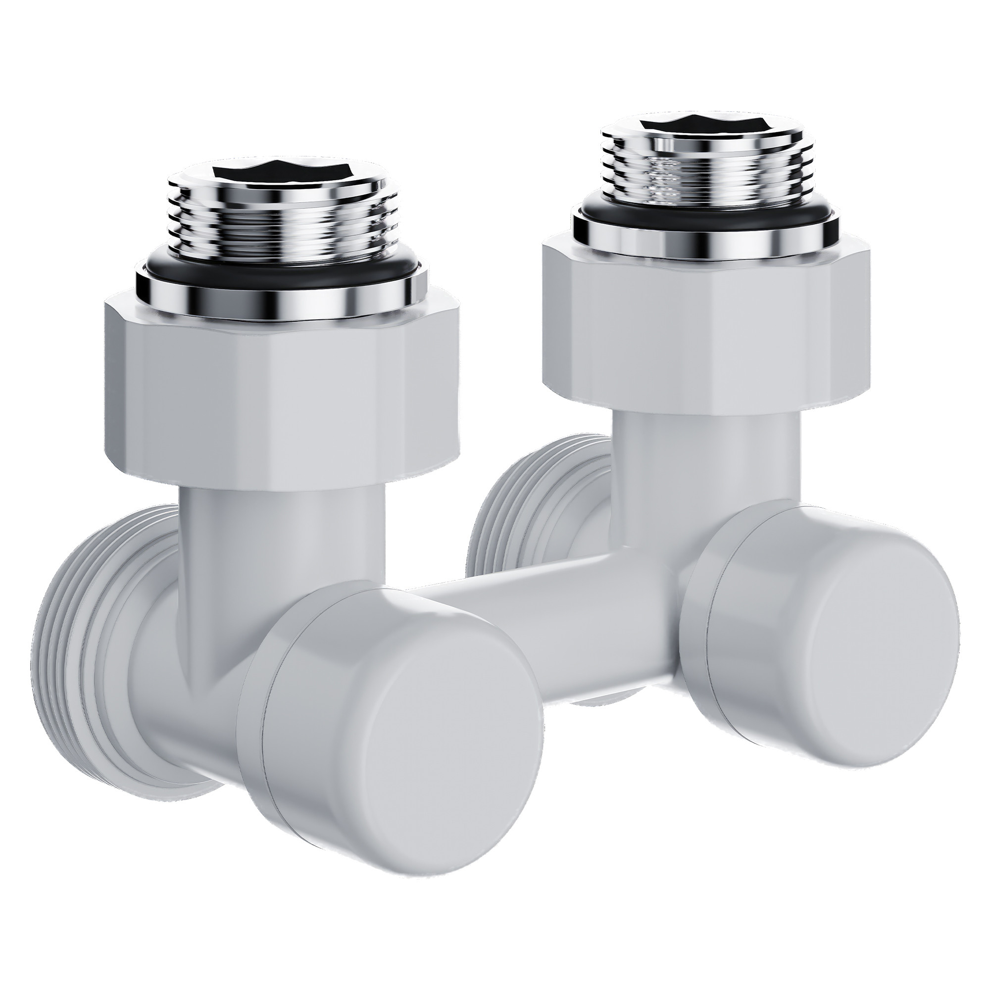 Узел нижнего подключения Royal Thermo Design угловой 1/2″х3/4″ EK (белый)