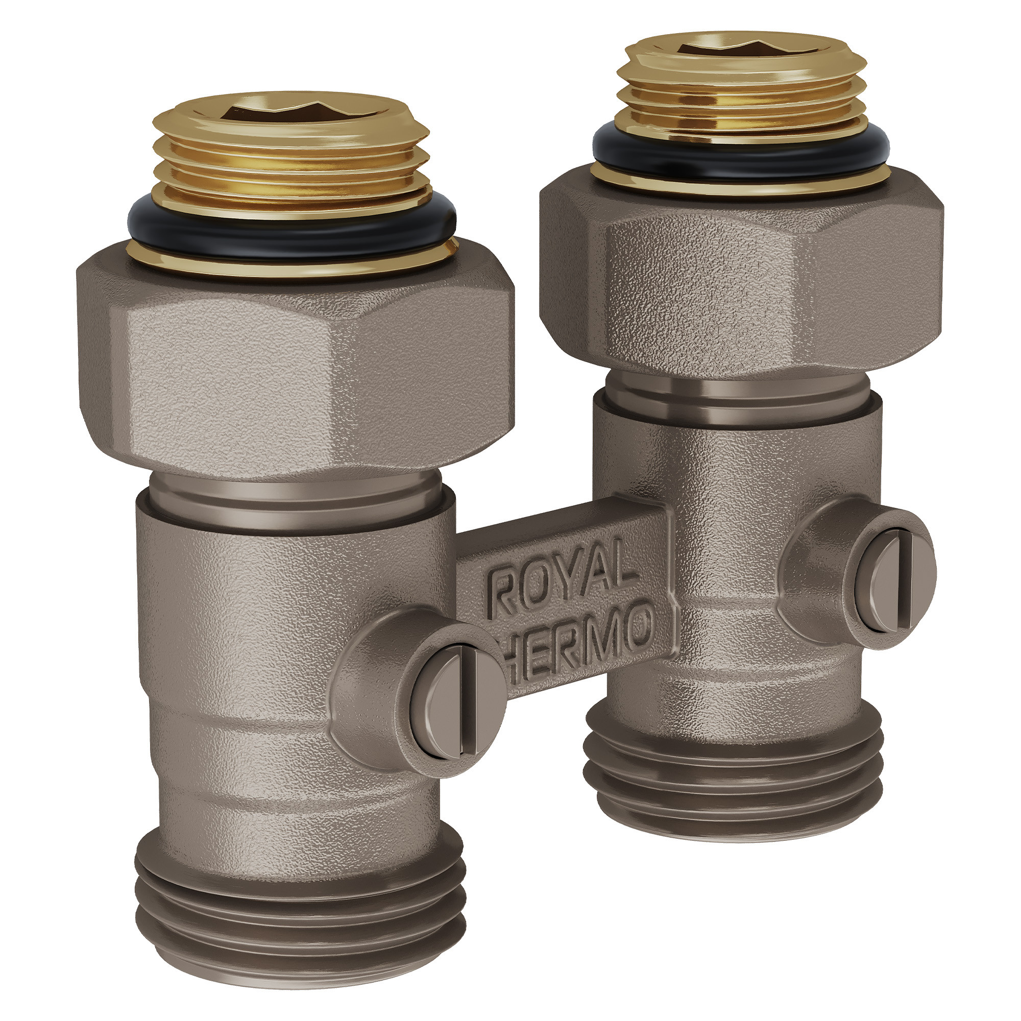 Узел нижнего подключения Royal Thermo прямой 1/2″х3/4″EK RTE 07.00001А