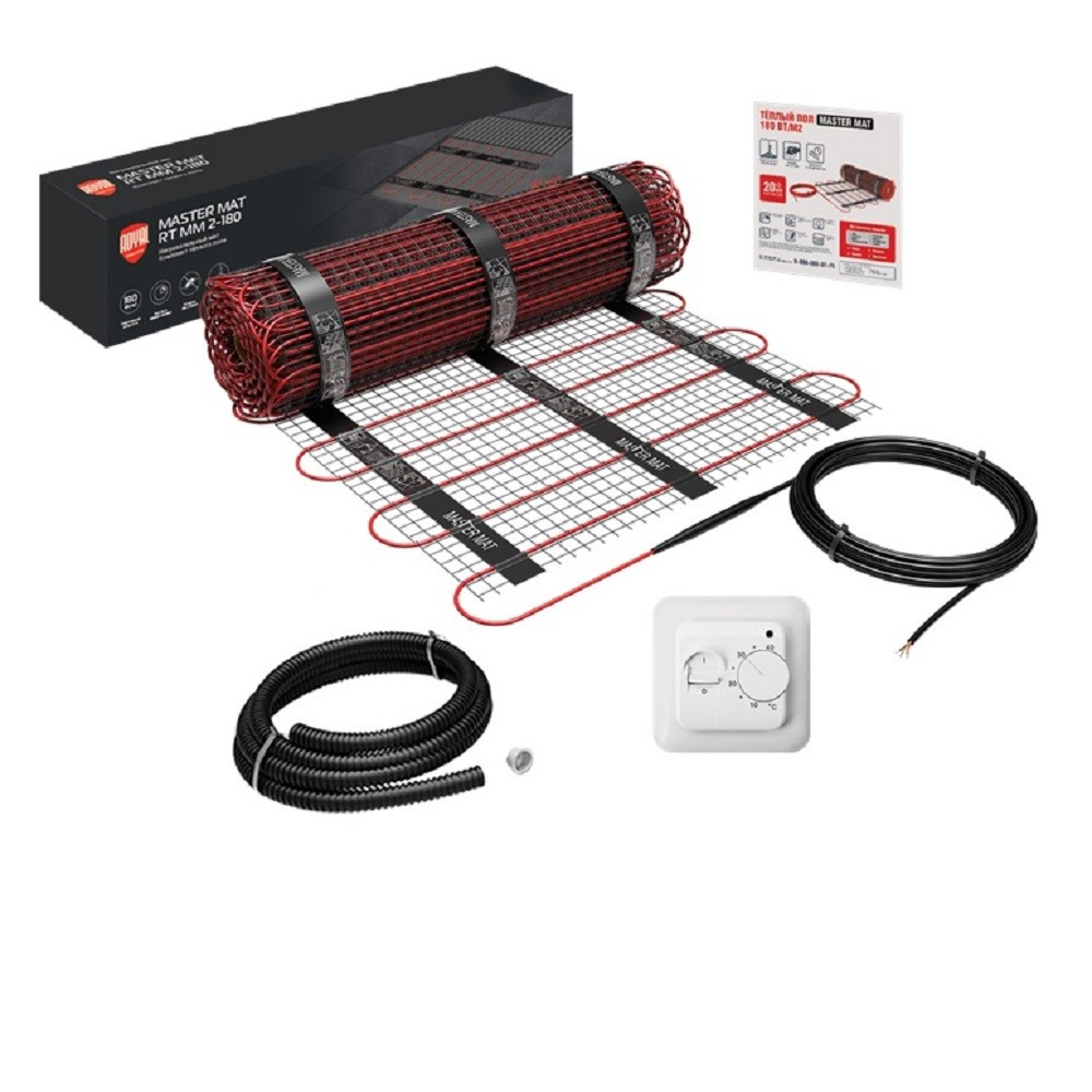 Мат Royal Thermo MM 2-180-0,5 (комплект теплого пола с терморегулятором)