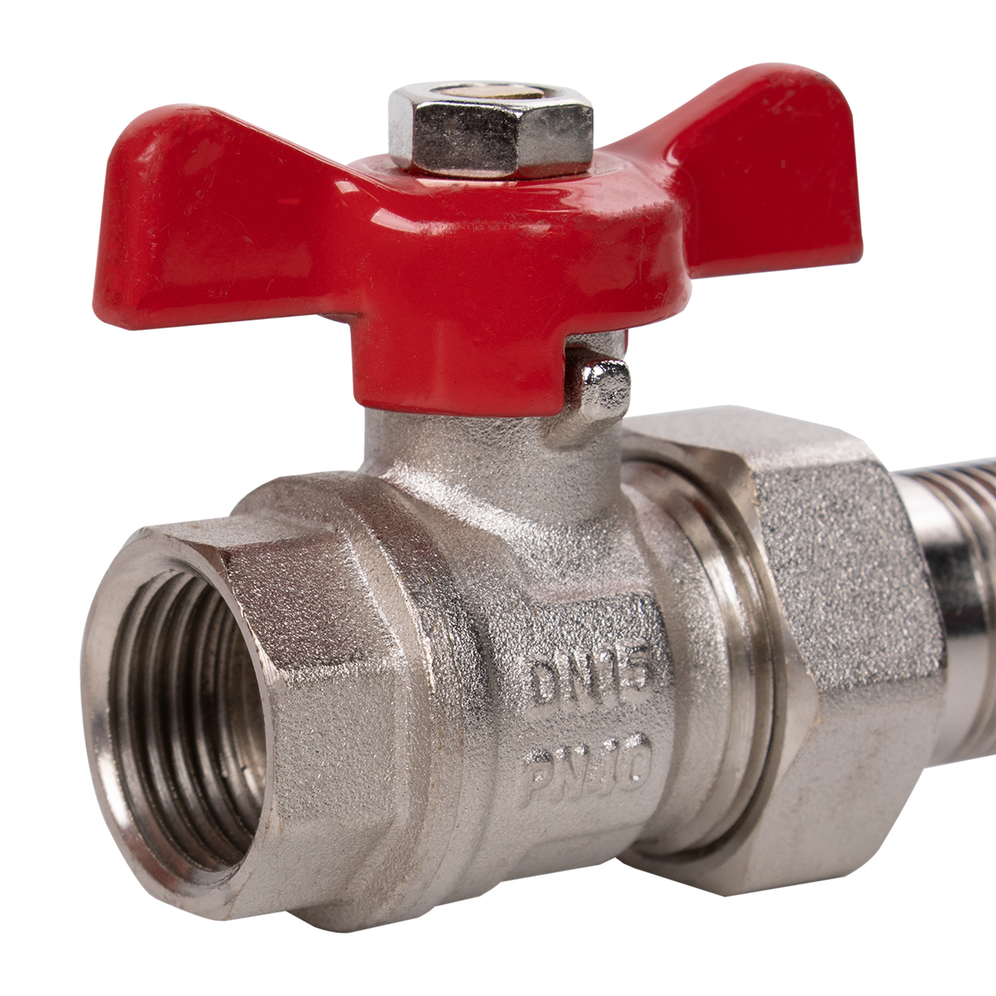 Кран шаровый Royal Thermo OPTIMAL 1/2" НГ, бабочка — изображение 4