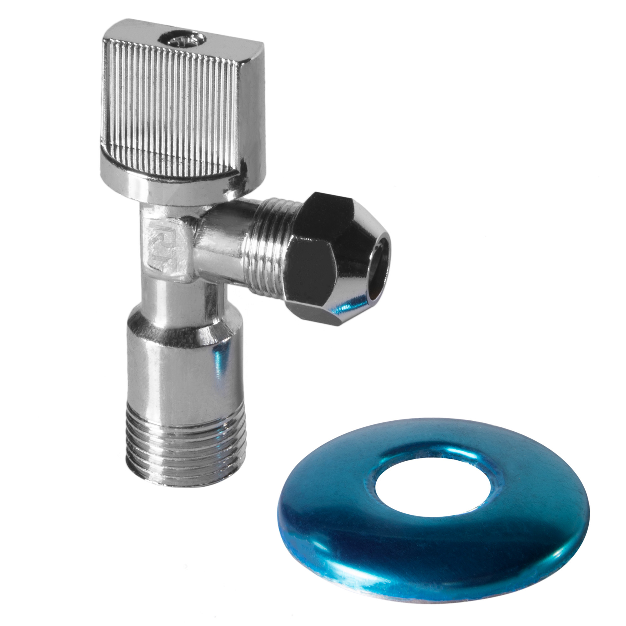 Кран шаровый угловой Royal Thermo OPTIMAL для подкл. с/т приборов 1/2″х3/8″