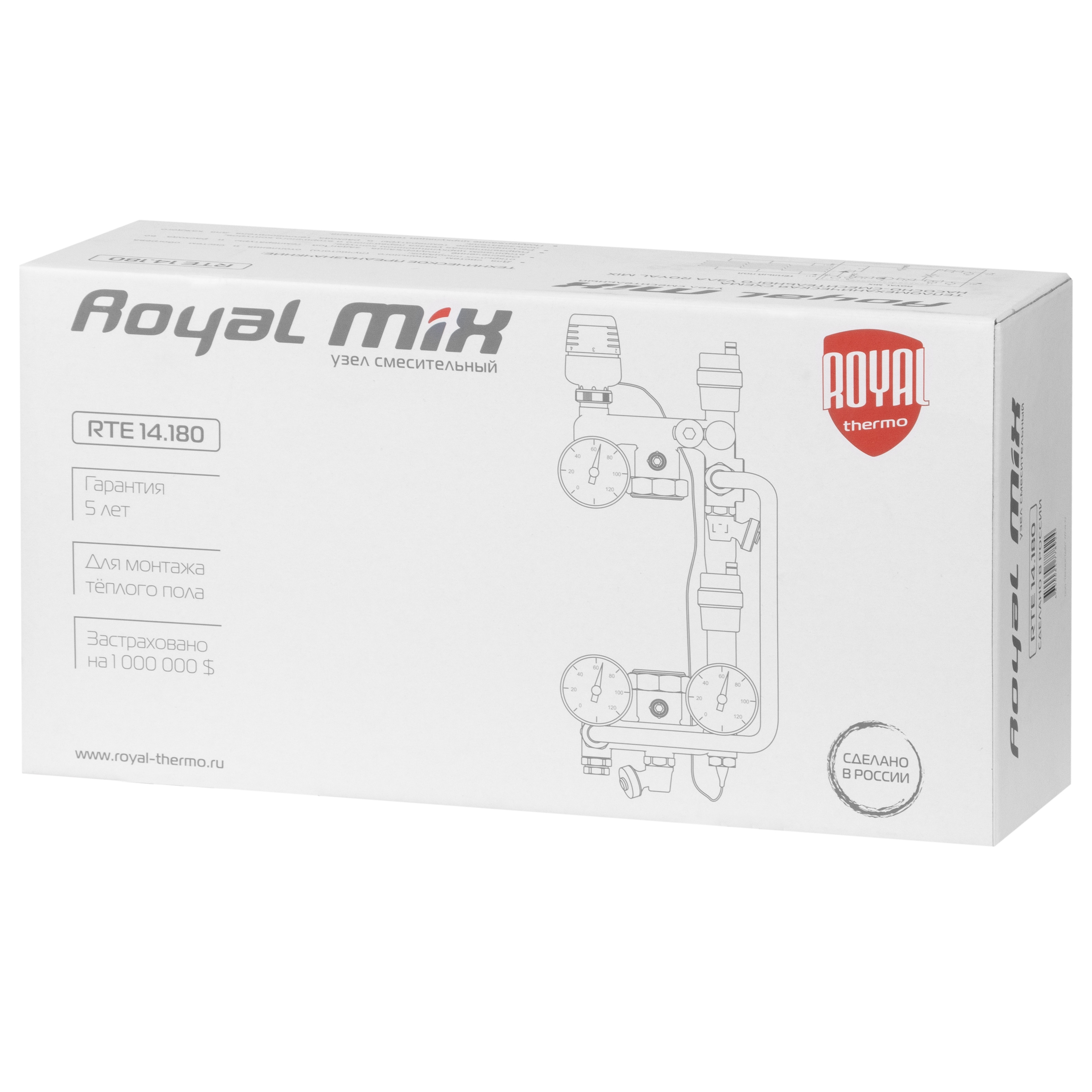 Узел смесительный Royal Thermo RoyalMix без насоса 1" — изображение 7