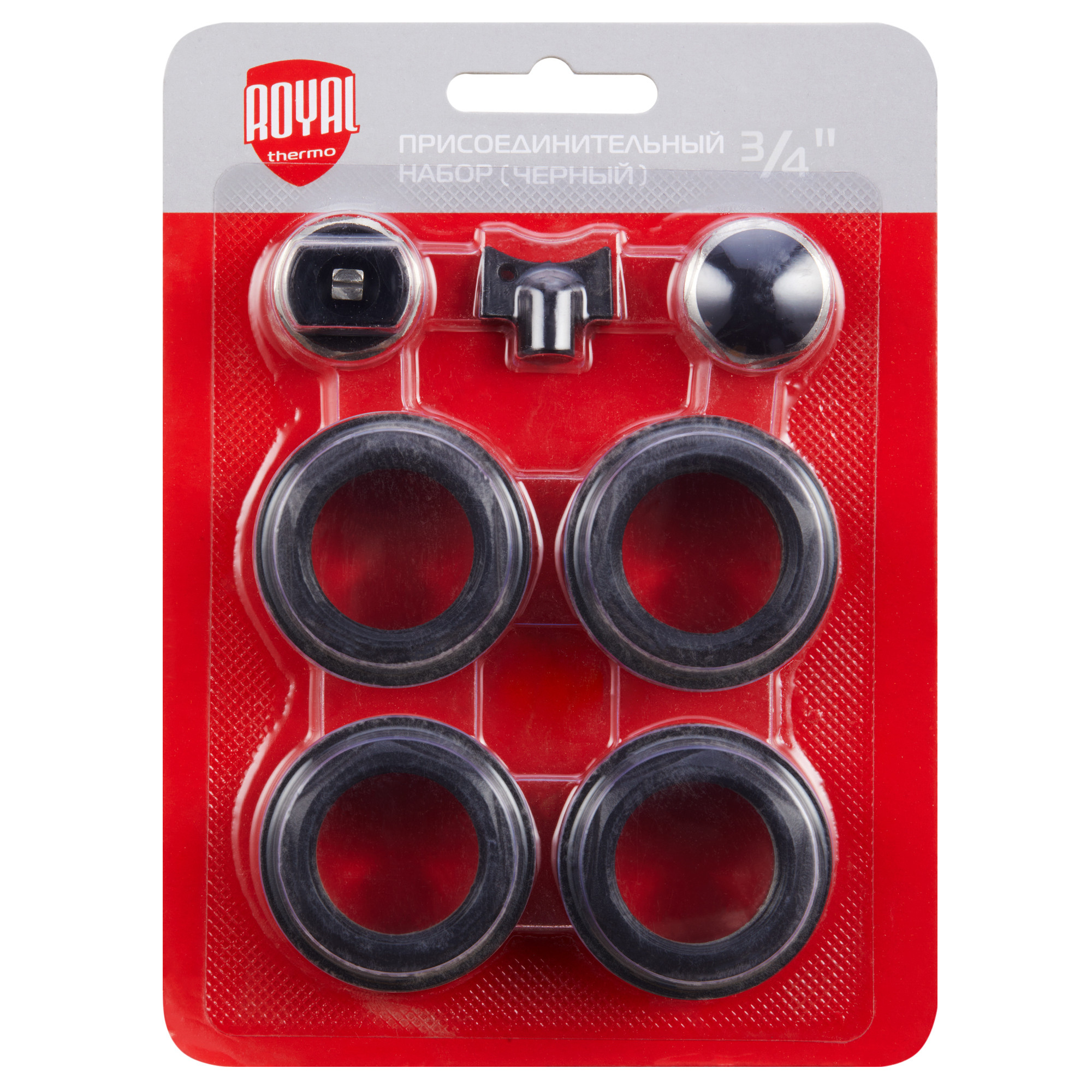 Набор присоединительный Royal Thermo 3/4'' black — изображение 2