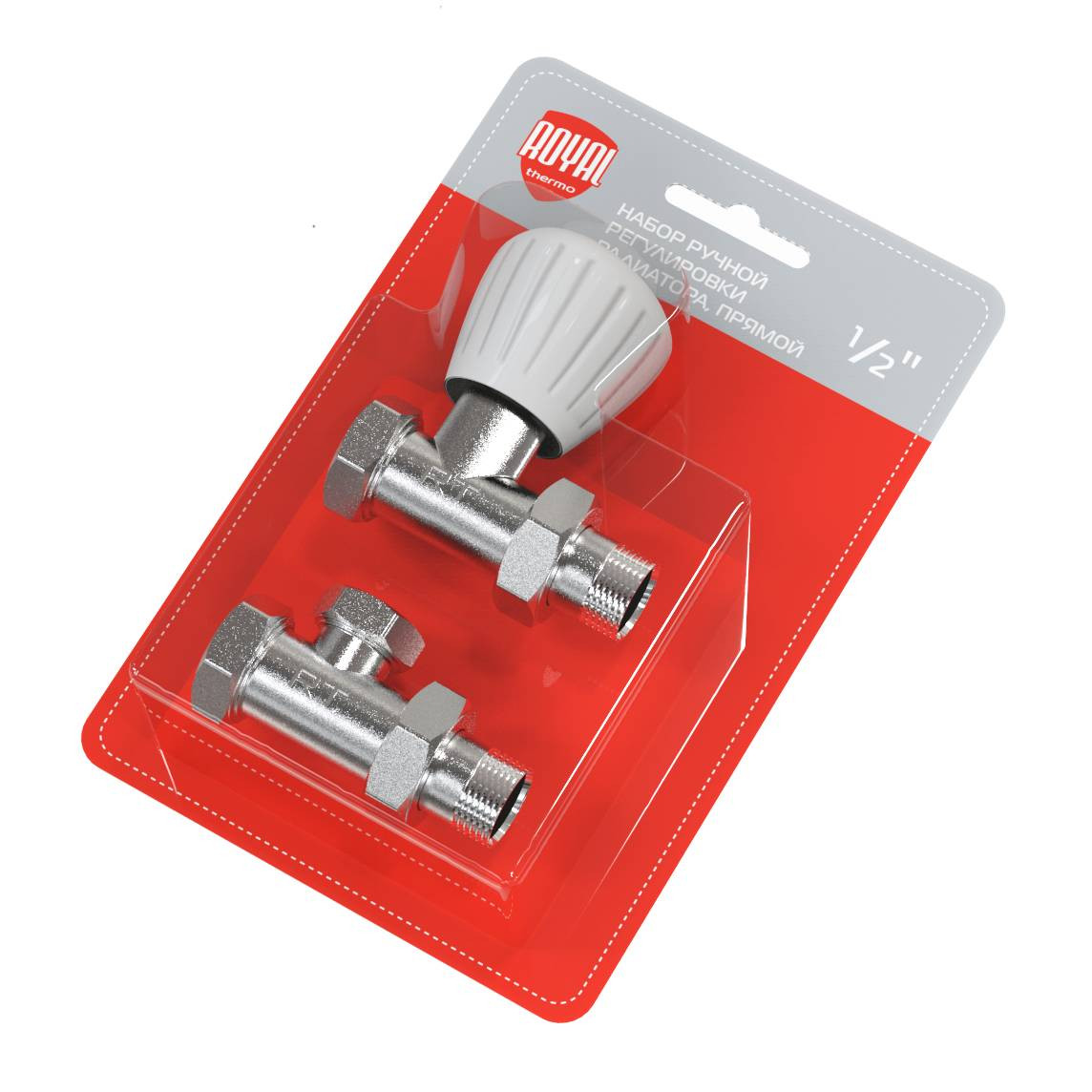 Набор ручной регулировки радиатора Royal Thermo, прямой 1/2″