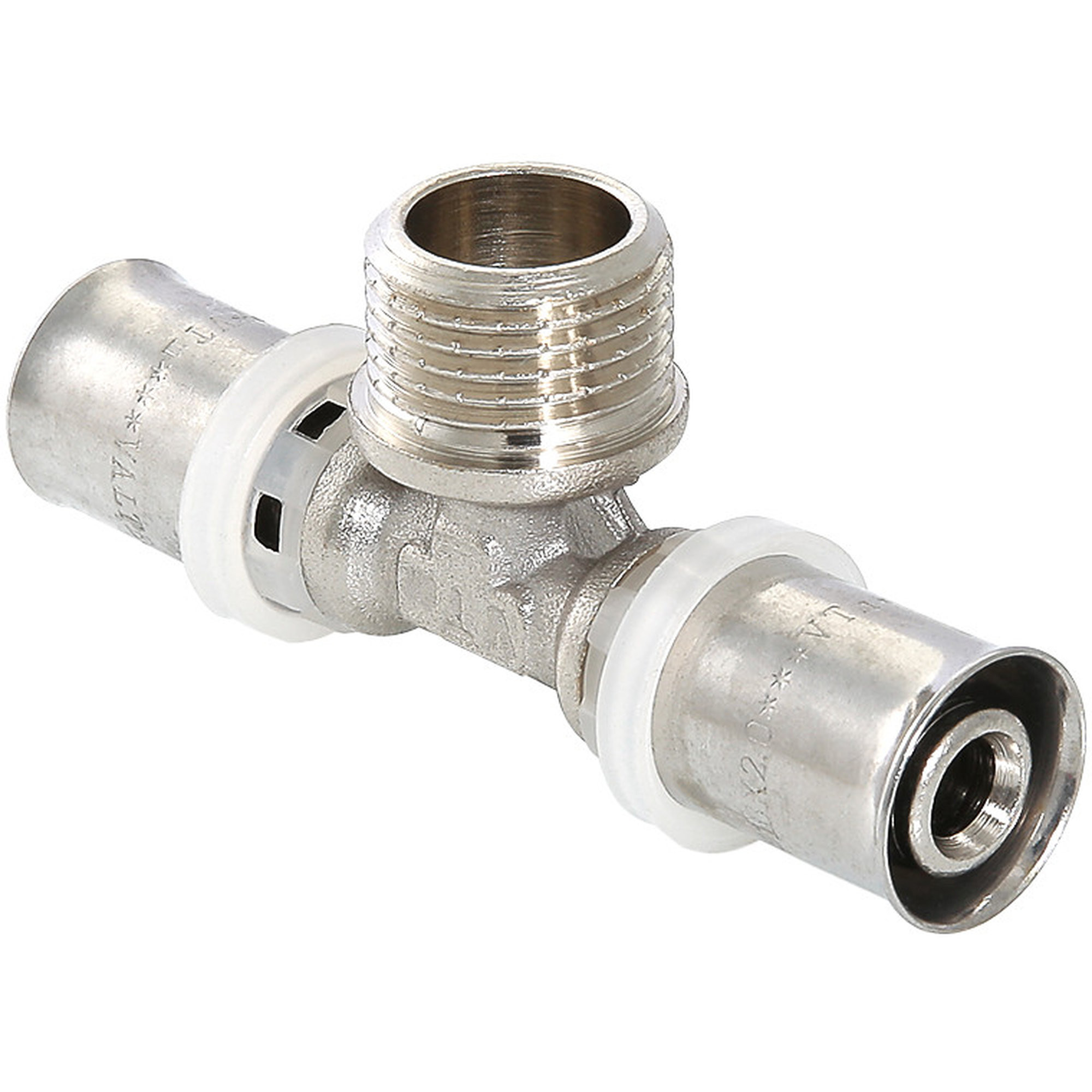 Тройник пресс Valtec VTm.233.N.160416 НР 16х1/2″х16