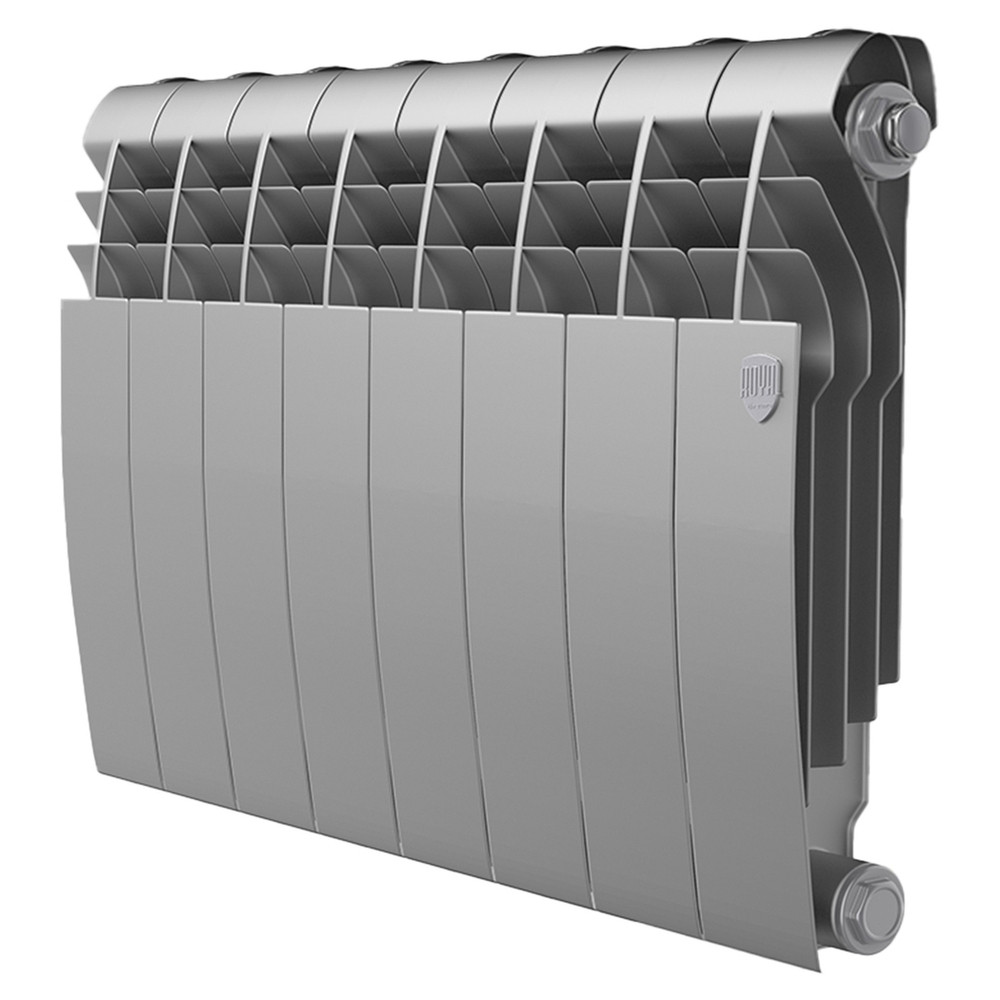 Радиатор Royal Thermo BiLiner 350 /Silver Satin — 8 секц.