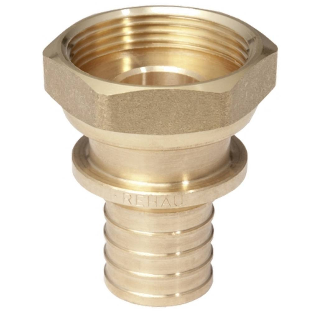 Переходник REHAU с накидной гайкой 32-1 1/2″ RX+, бронза