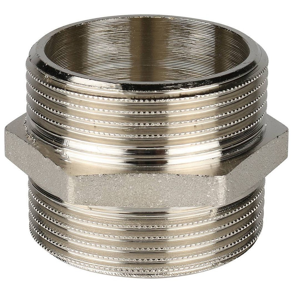 Ниппель HH никелированный 1″1/2 SFT-0004-112112 STOUT