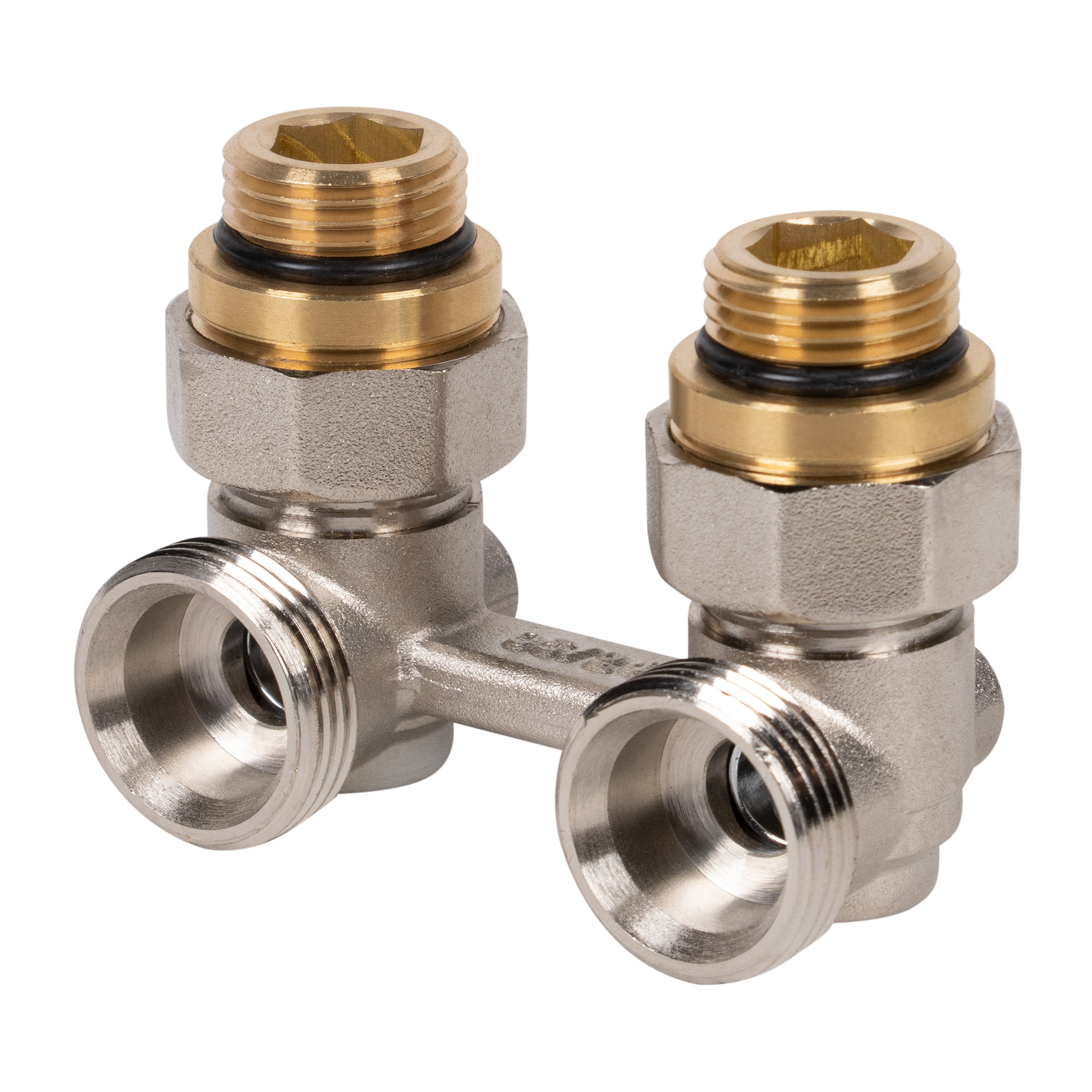 Узел нижнего подключения Royal Thermo угловой ½»х3/4″EK
