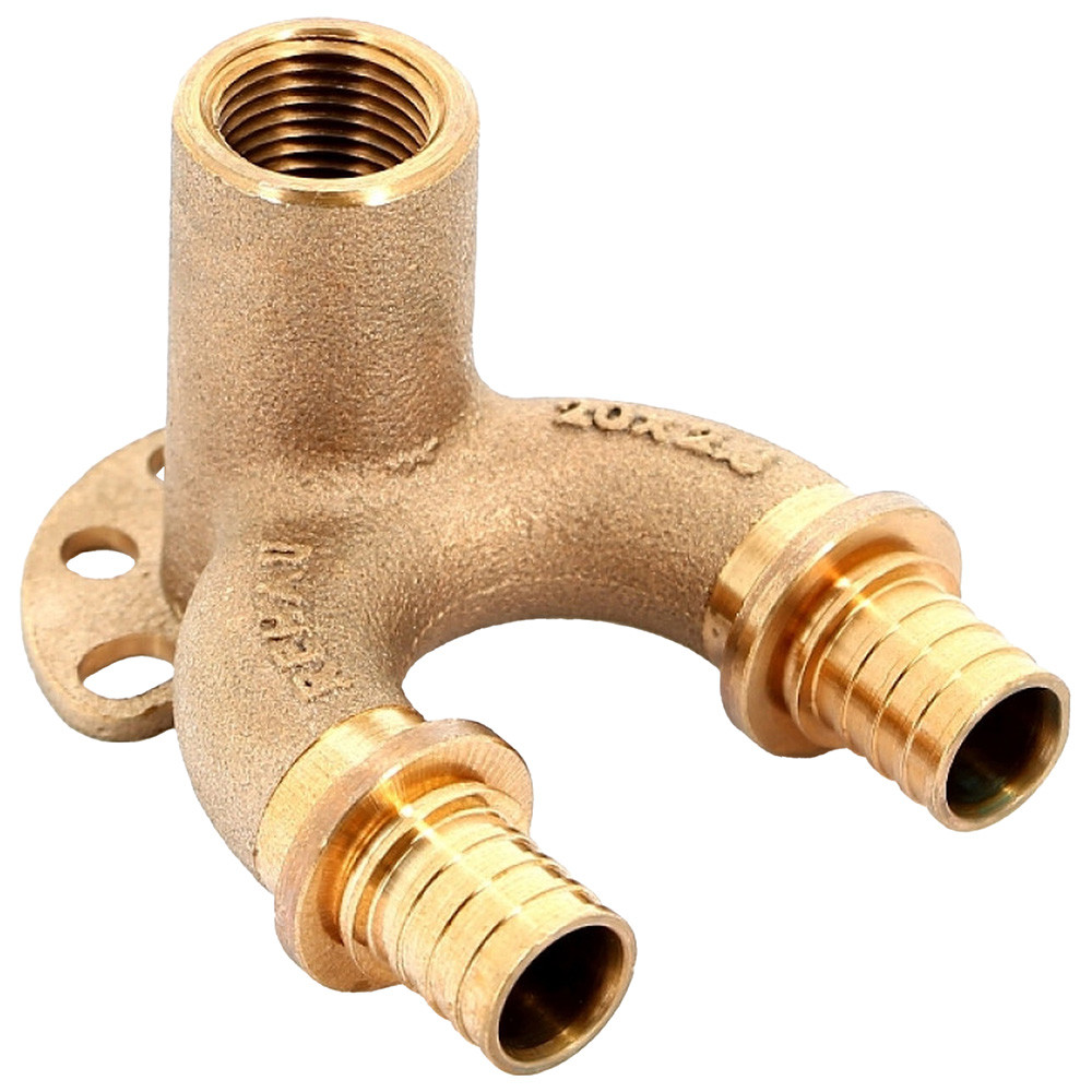 Угольник REHAU настенный ВР 20/20-1/2″ RX+ длинный , бронза