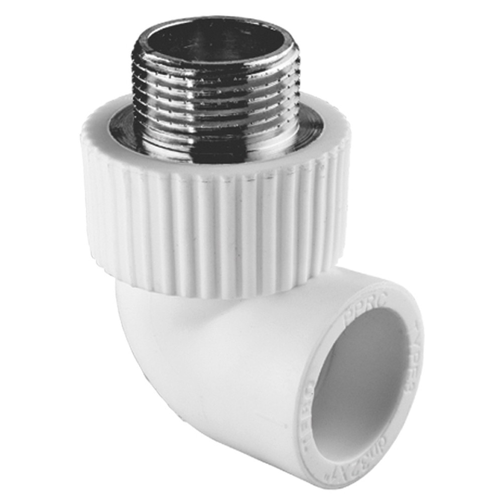 Угольник TEBO бел. PP-R комб. 32х1″ НР (10/50), арт. 030030611