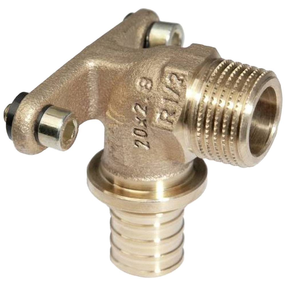 Угольник настенный с наружной резьбой 20-1/2″ RX (бронза)