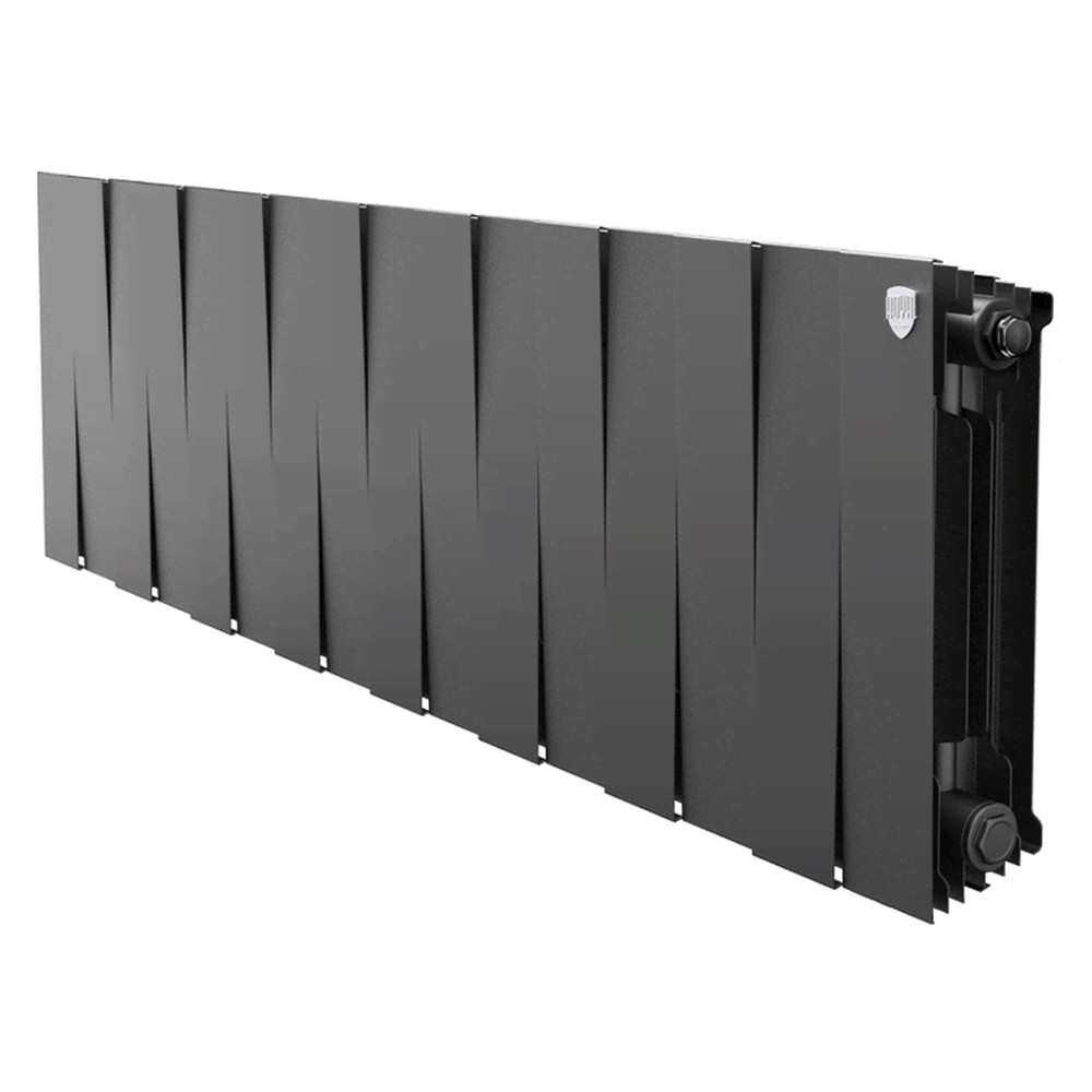 Радиатор биметаллический Royal Thermo PianoForte 300 Чёрный — 16 секц.