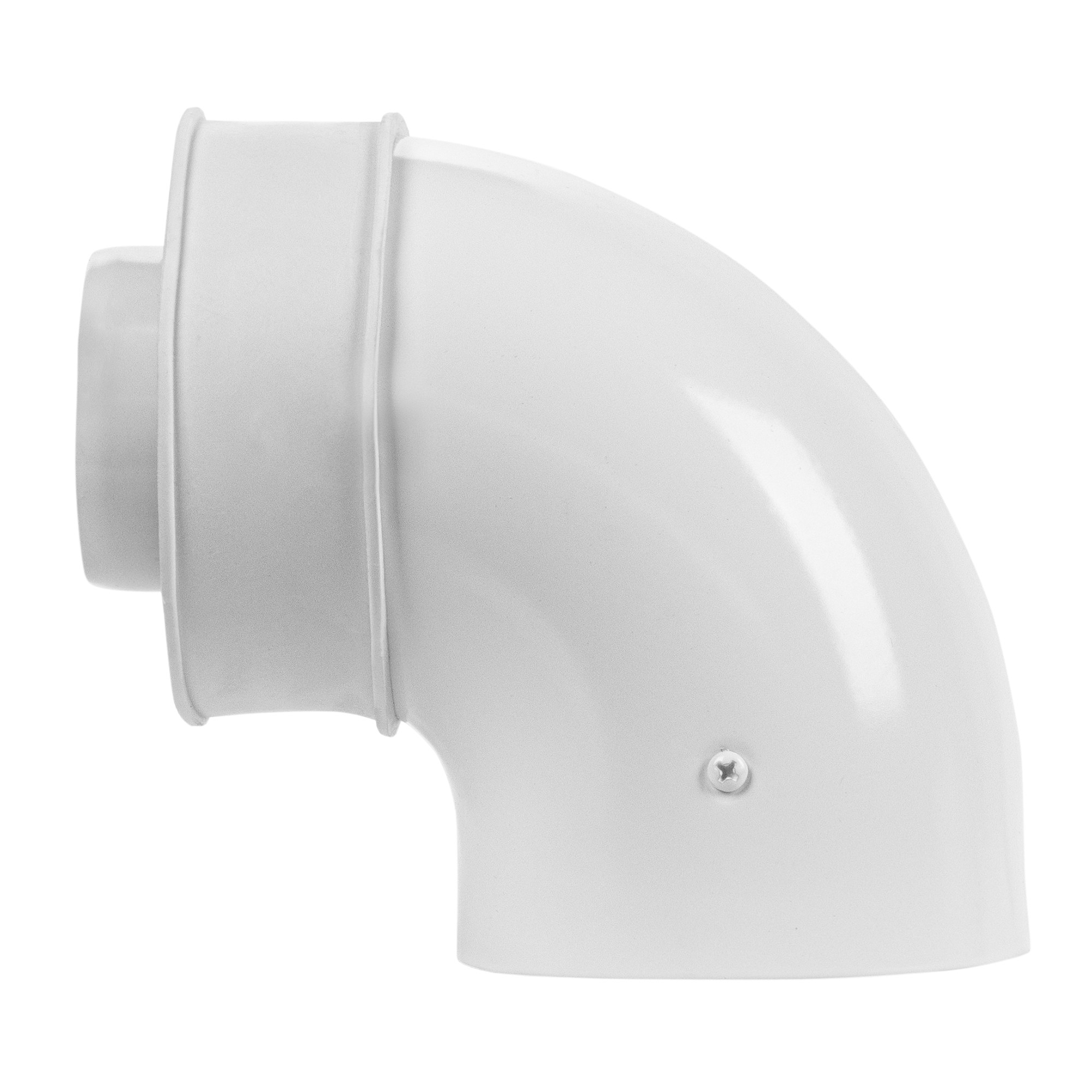 Отвод коаксиальный промежуточный Royal Thermo 60/100, 90 гр. M/M, подкл. через хомут — изображение 3