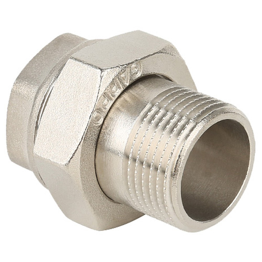 Соединитель Gappo прямой (Американка) ВР-НР никелированная 1/2″