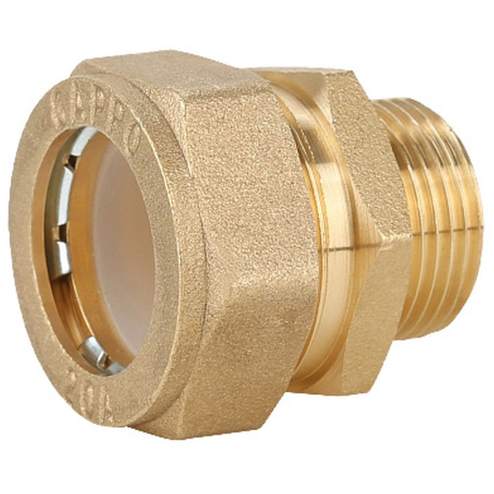 Муфта Gappo обжимная прямая с наружной резьбой 20 х 1/2″