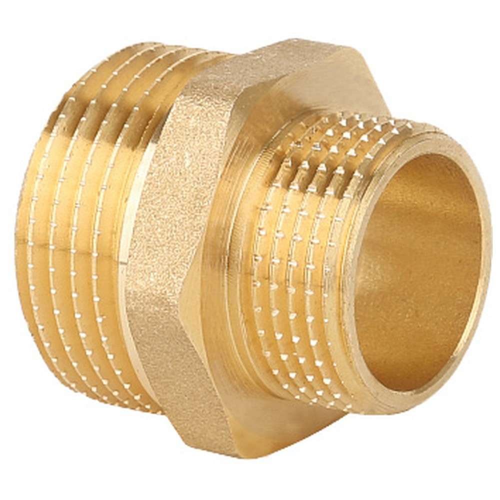 Ниппель Gappo переходной НР-НР латунный 1″ х 1/2″
