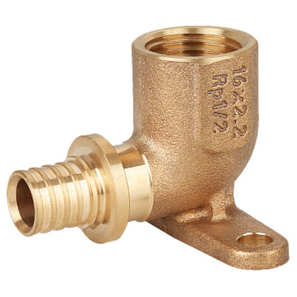 Угольник Gappo настенный с внутренней резьбой бронзовый 25-Rp 3/4″
