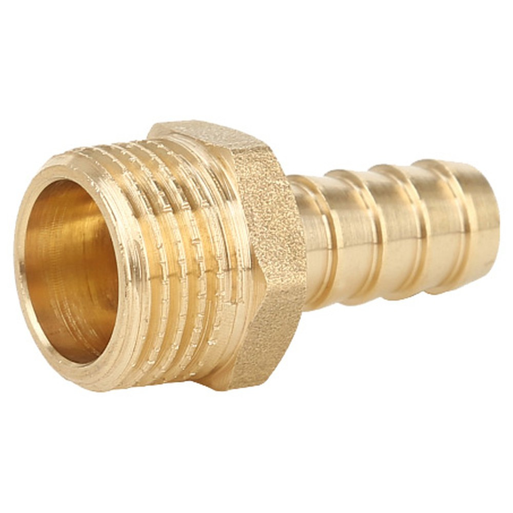 Штуцер Gappo для присоединения шланга НР латунный 1/2″ x Φ14