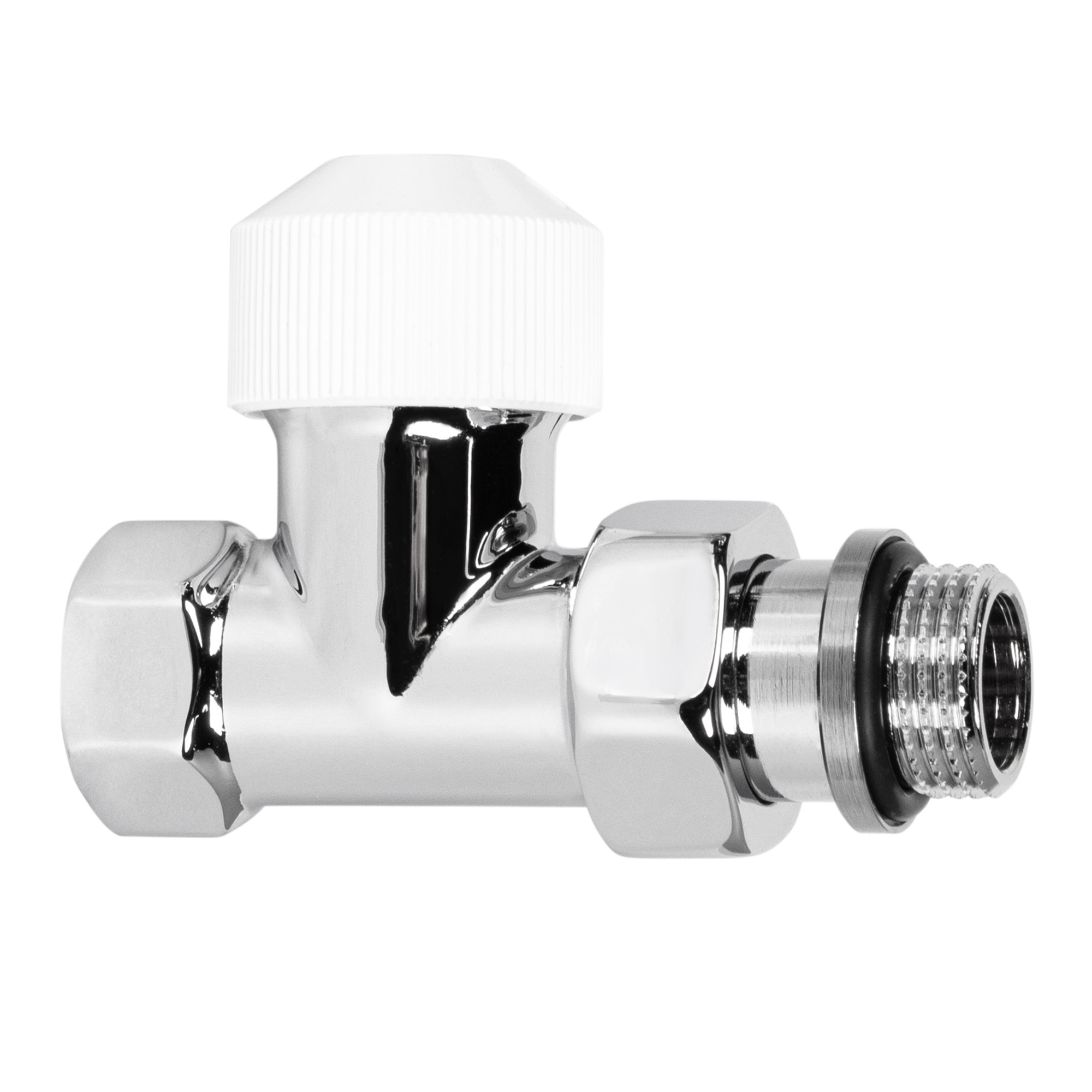 Набор термостатический для радиатора прямой Royal Thermo Design 1/2"М30х1,5 (Хром) — изображение 3