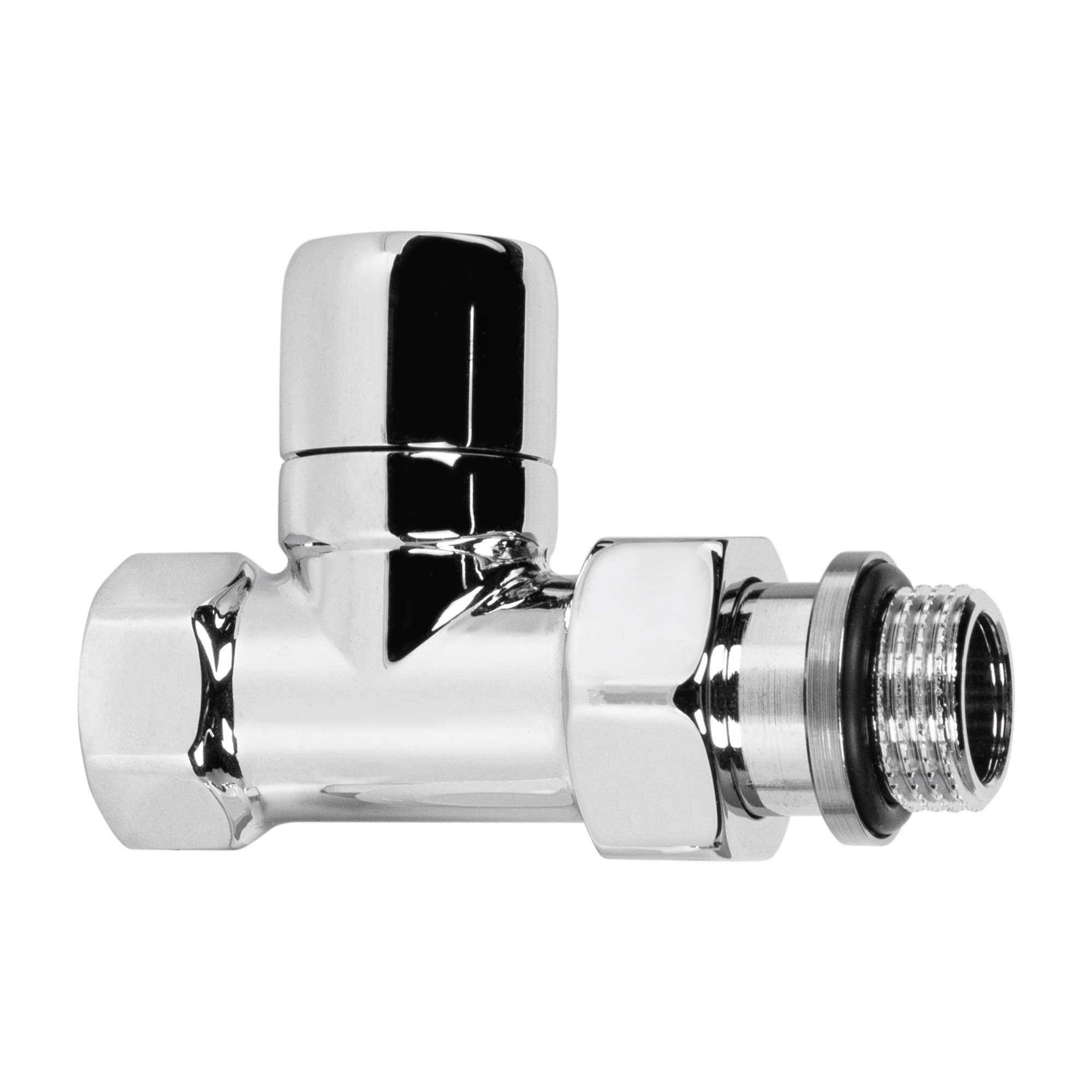 Набор термостатический для радиатора прямой Royal Thermo Design 1/2"М30х1,5 (Хром) — изображение 4