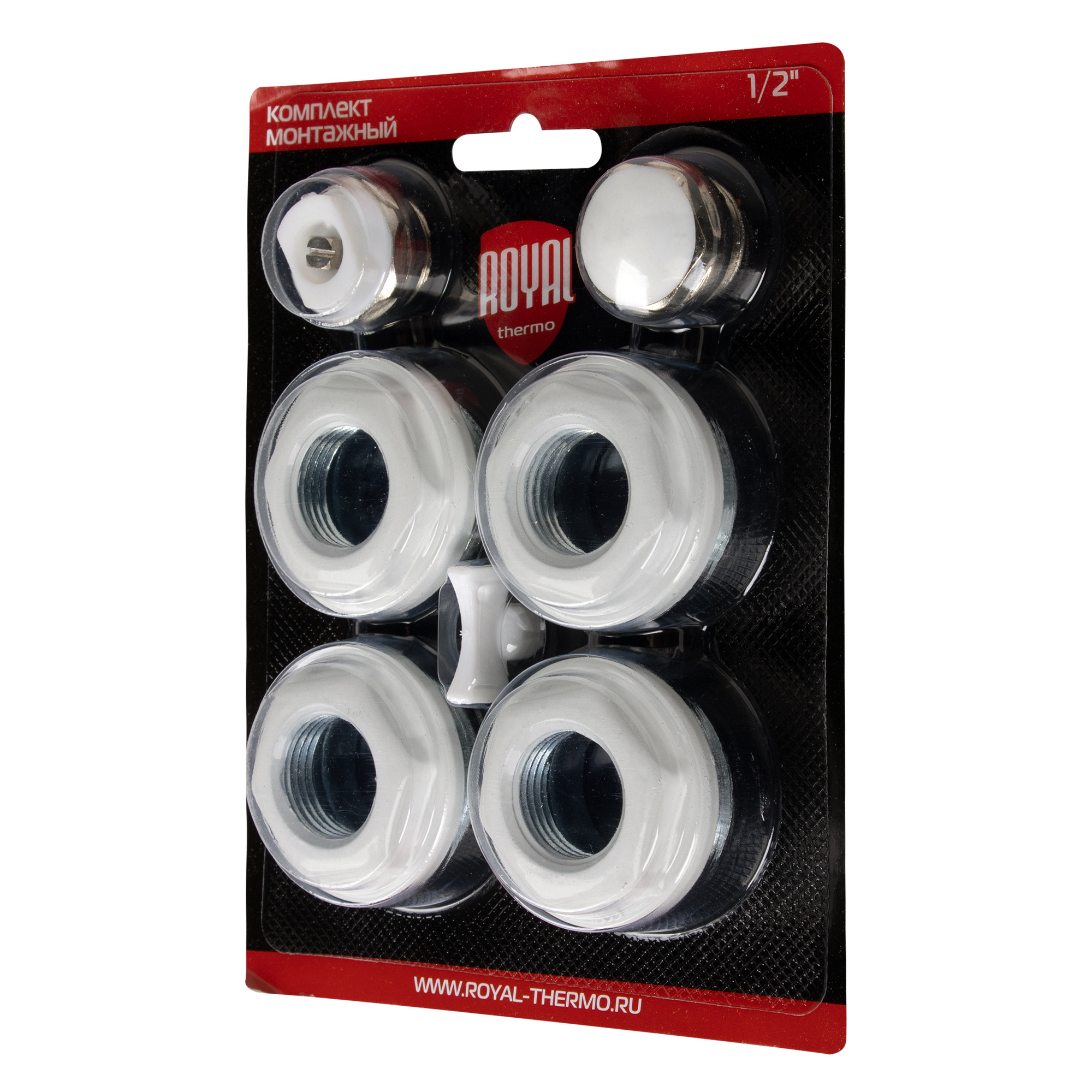 Комплект монтажный Royal Thermo 1”х 1/2″ белый
