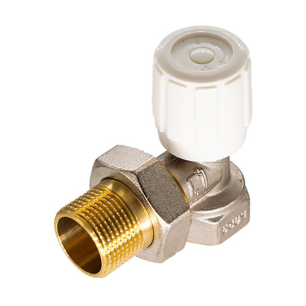 Клапан CTM регулирующий для радиатора ручной угловой 1/2″ ТЕРМО (10), арт. CARAVH12