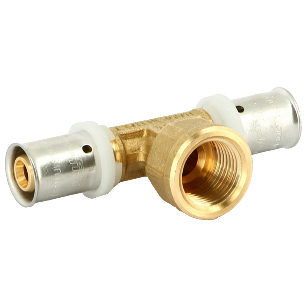 Тройник Uni-Fitt пресс-В 20х1/2″х20