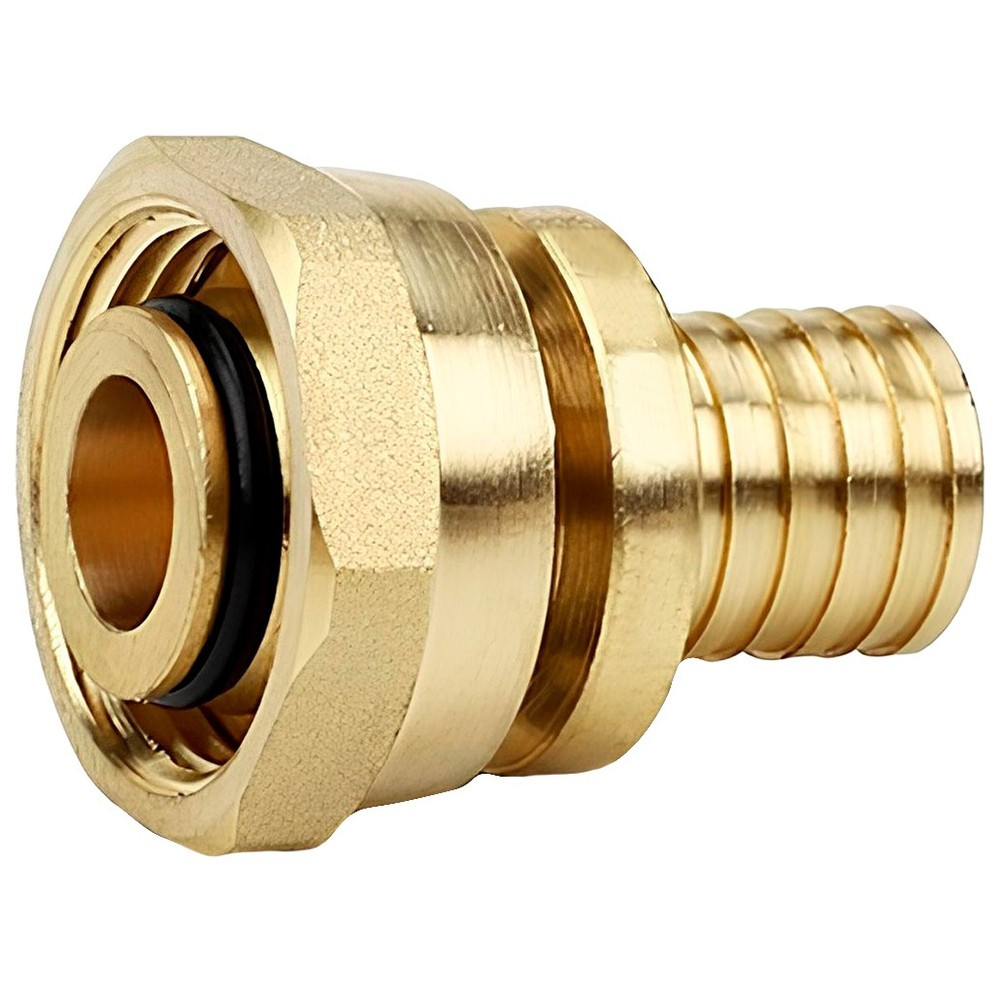 Муфта VARMEGA Slide-fit переходная (на евроконус) с накидн. гайкой, 20×3/4″EK, акс., латунь, VM51712