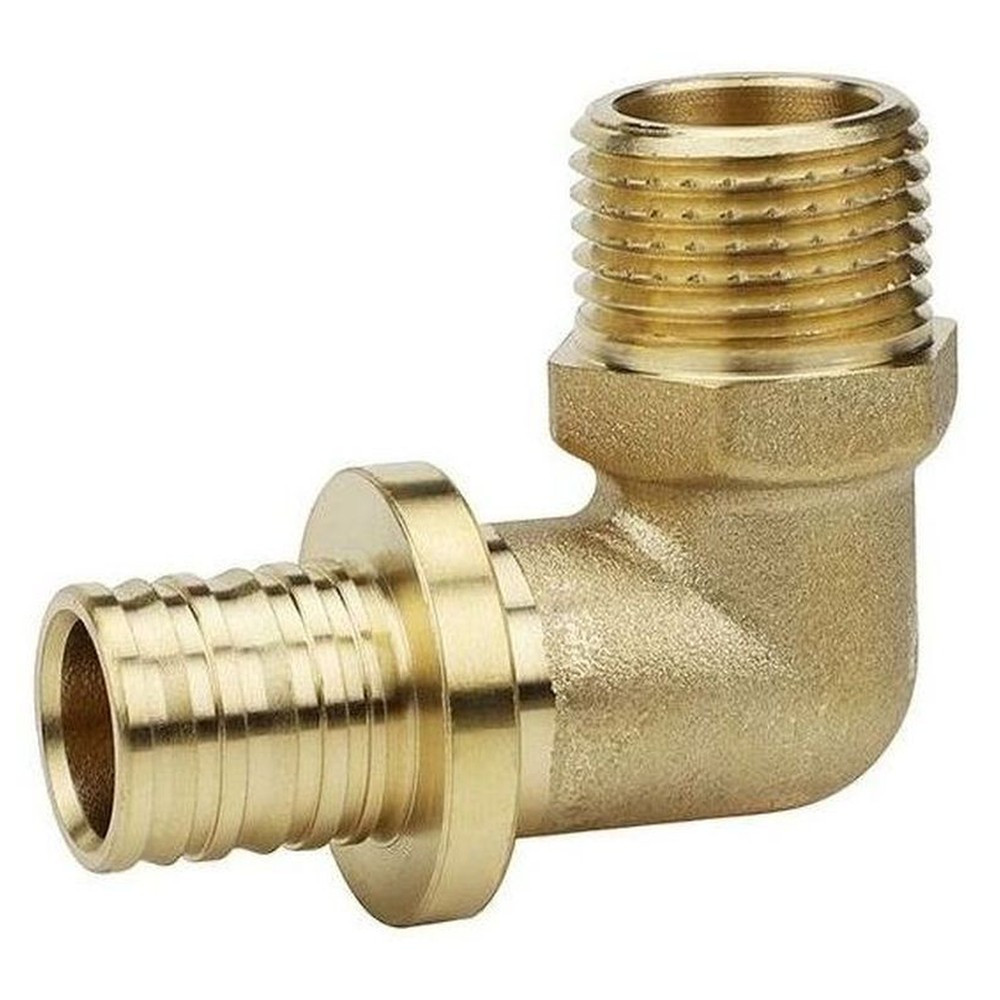 Угол VARMEGA Slide-fit 90 гр., НР, 25×3/4″, аксиальный, латунь, VM51416