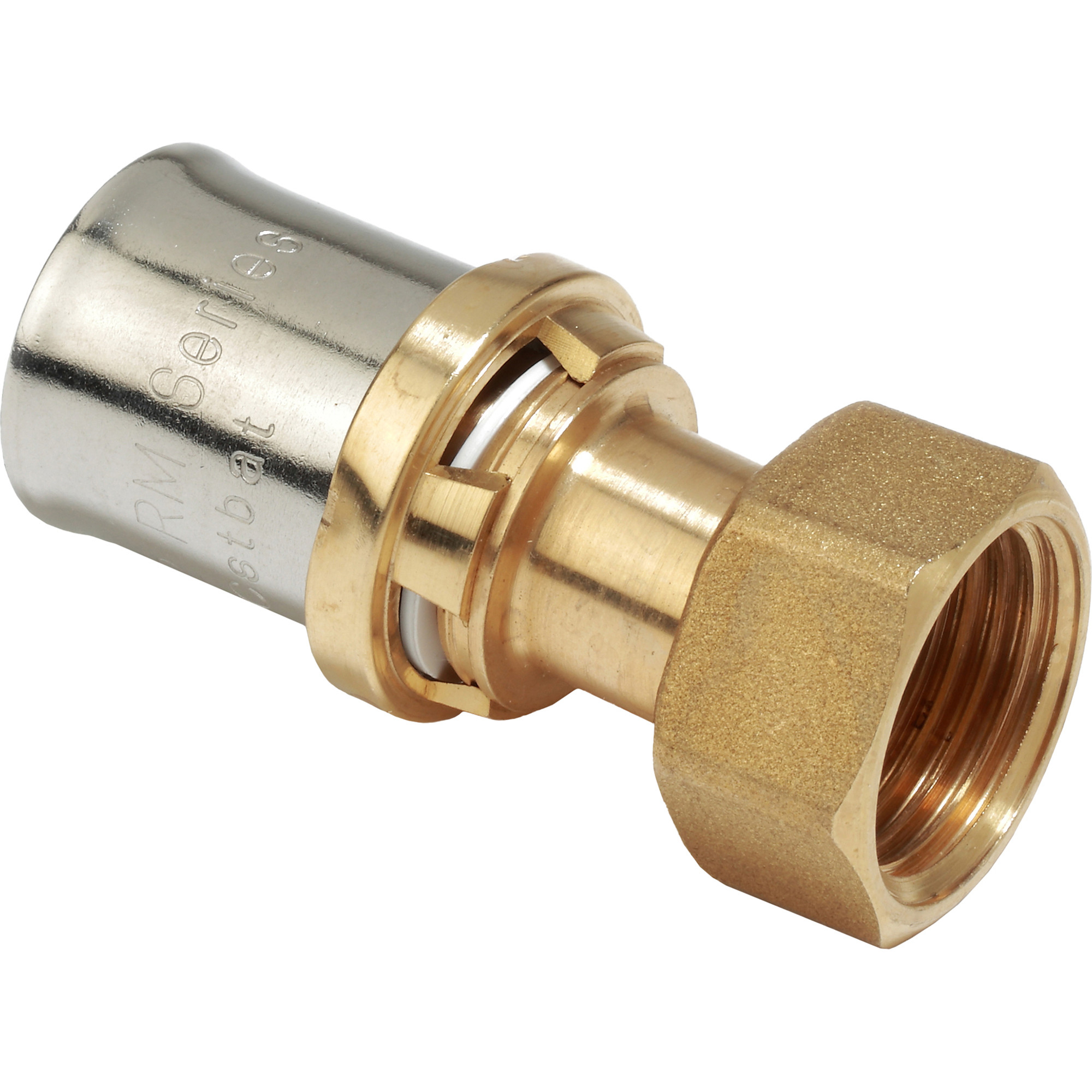 Муфта-пресс Giacomini латунь НГ 20×1/2″, RM179Y056