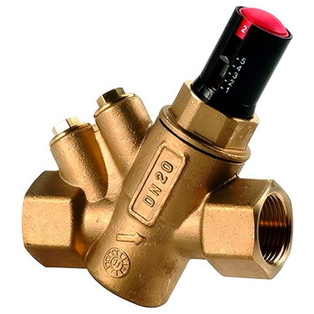 Клапан балансировочный Giacomini R206A автоматический DN20 (3/4″) ВВ, Kvs-1.27м3/ч, без штуцеров