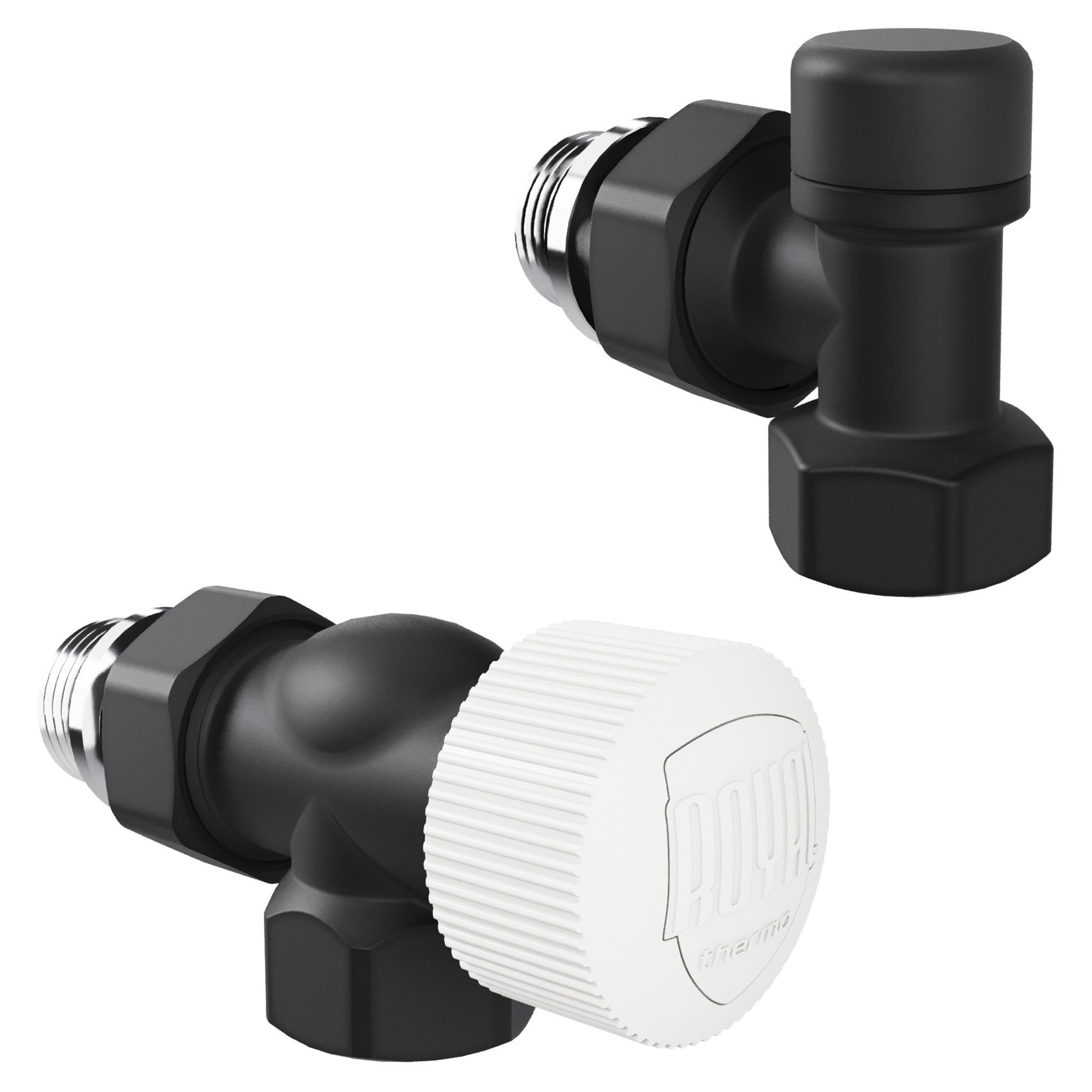 Набор термостатический осевой Royal Thermo Design 1/2"М30х1,5 (Черный) — изображение 2