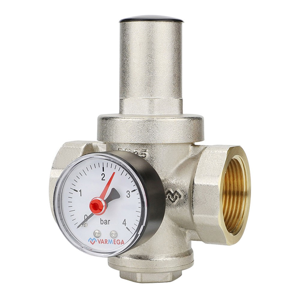 Редуктор давления VARMEGA 1", PN25, поршневой, с присоединением к манометру, VM12703 — изображение 2