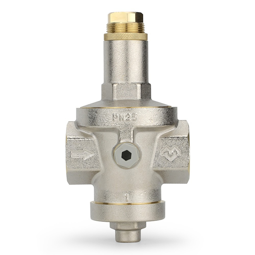 Редуктор давления VARMEGA 1″, PN25, мембранный, с присоединением к манометру, VM12803