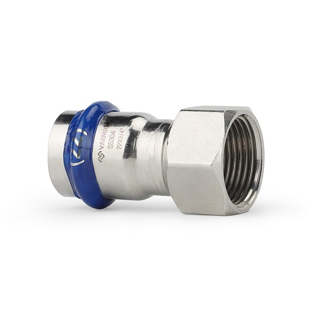 Муфта VARMEGA раструбная Inox Press ВР 22x3/4" — изображение 2
