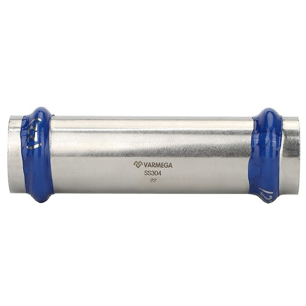 Муфта VARMEGA двухраструбная Inox Press надвижная 22×22