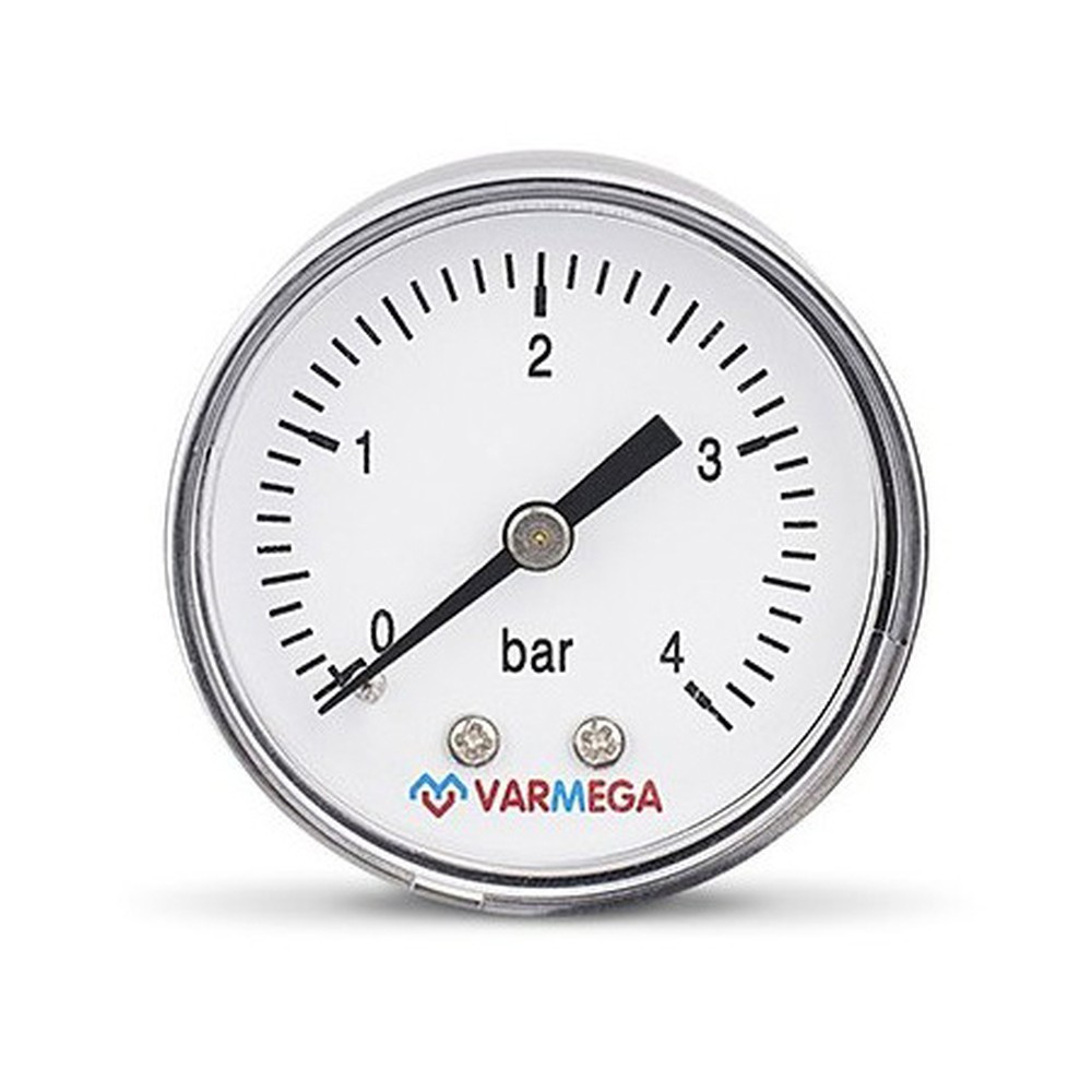 Манометр VARMEGA аксиальный 50 мм, 4 бар, 1/4″, VMMT08-500402
