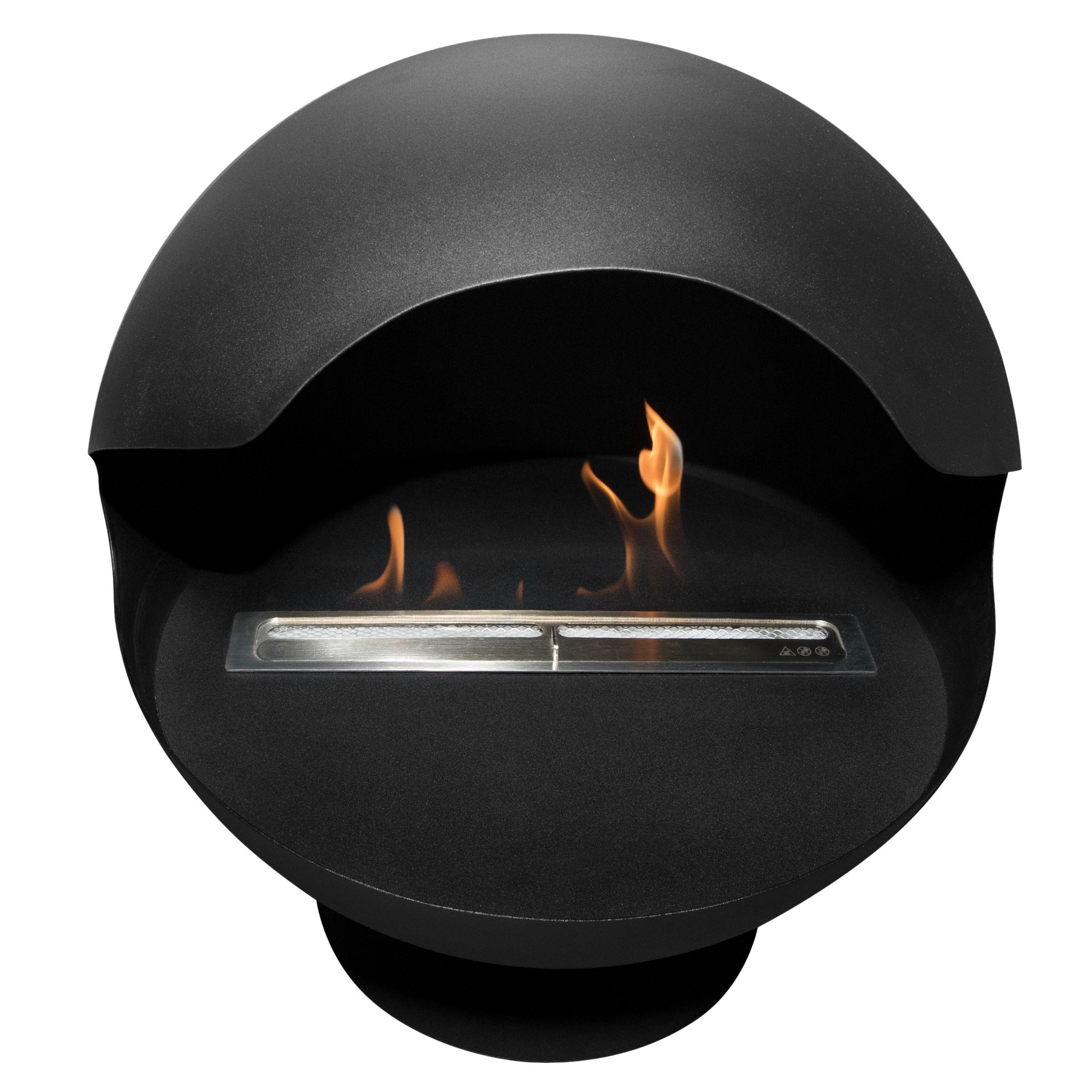 Каминокомплект:Биокамин Firelight BFP/F-55 Sphere+Набор керамических камней М, черные — изображение 2