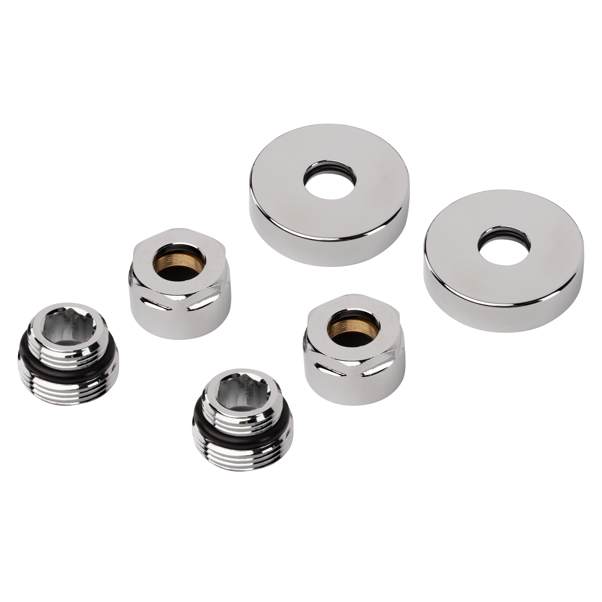 Набор подключения Royal Thermo Design 1/2″ ВР — 15 мм (хром)